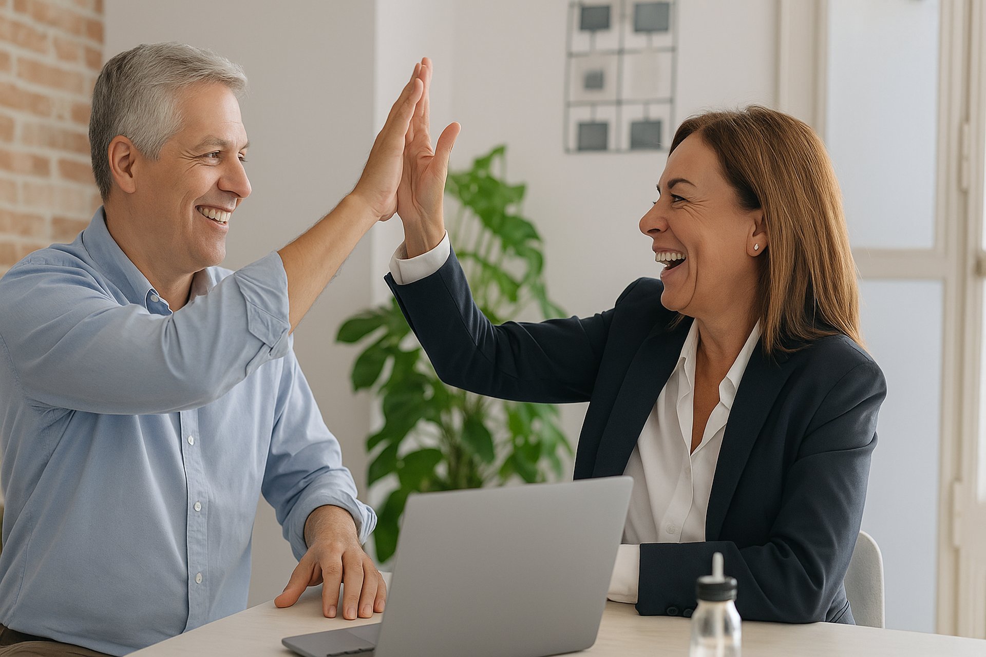 man in white dress shirt sitting beside woman in black long sleeve shirt