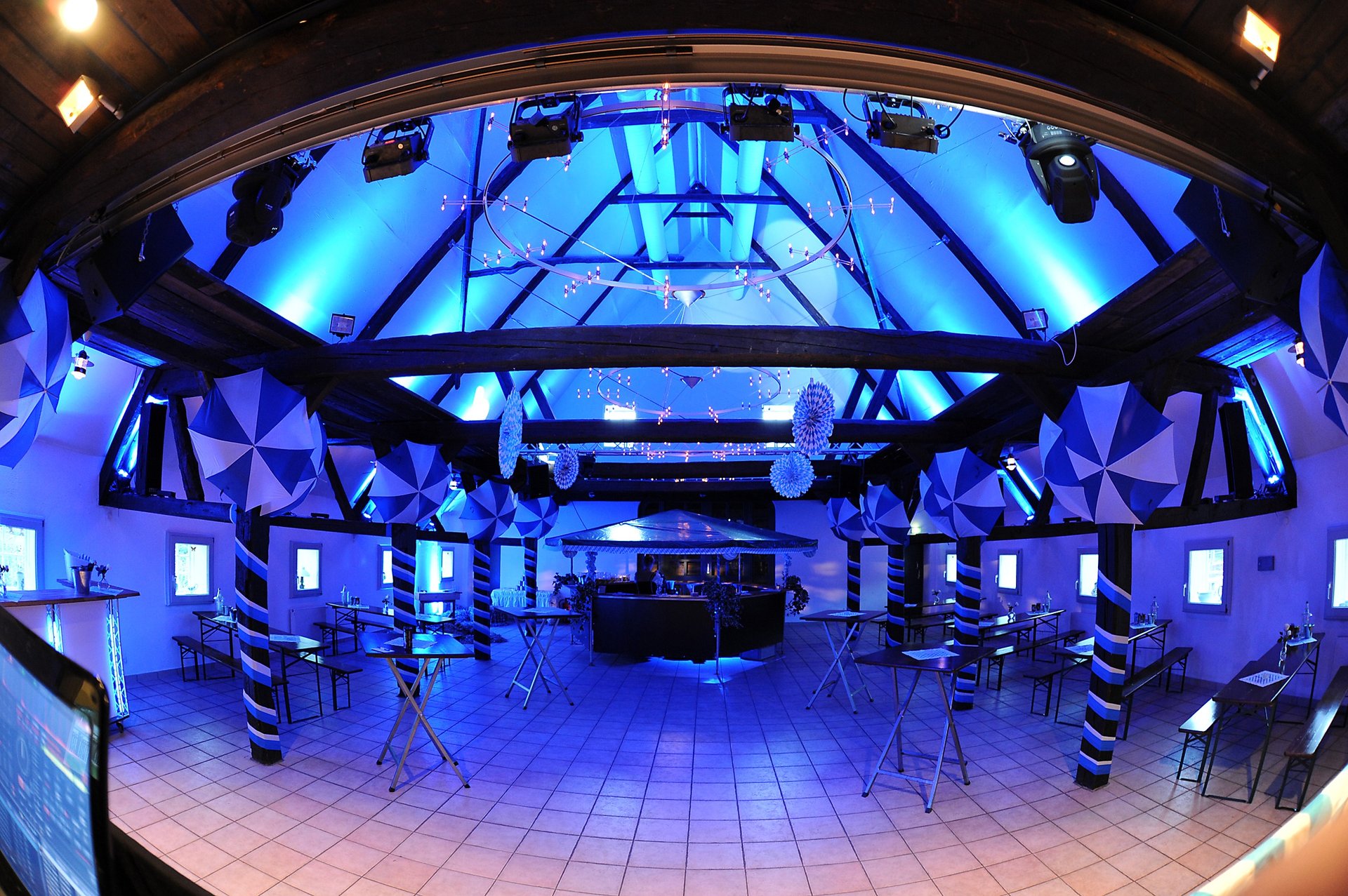 black blue and yellow textile