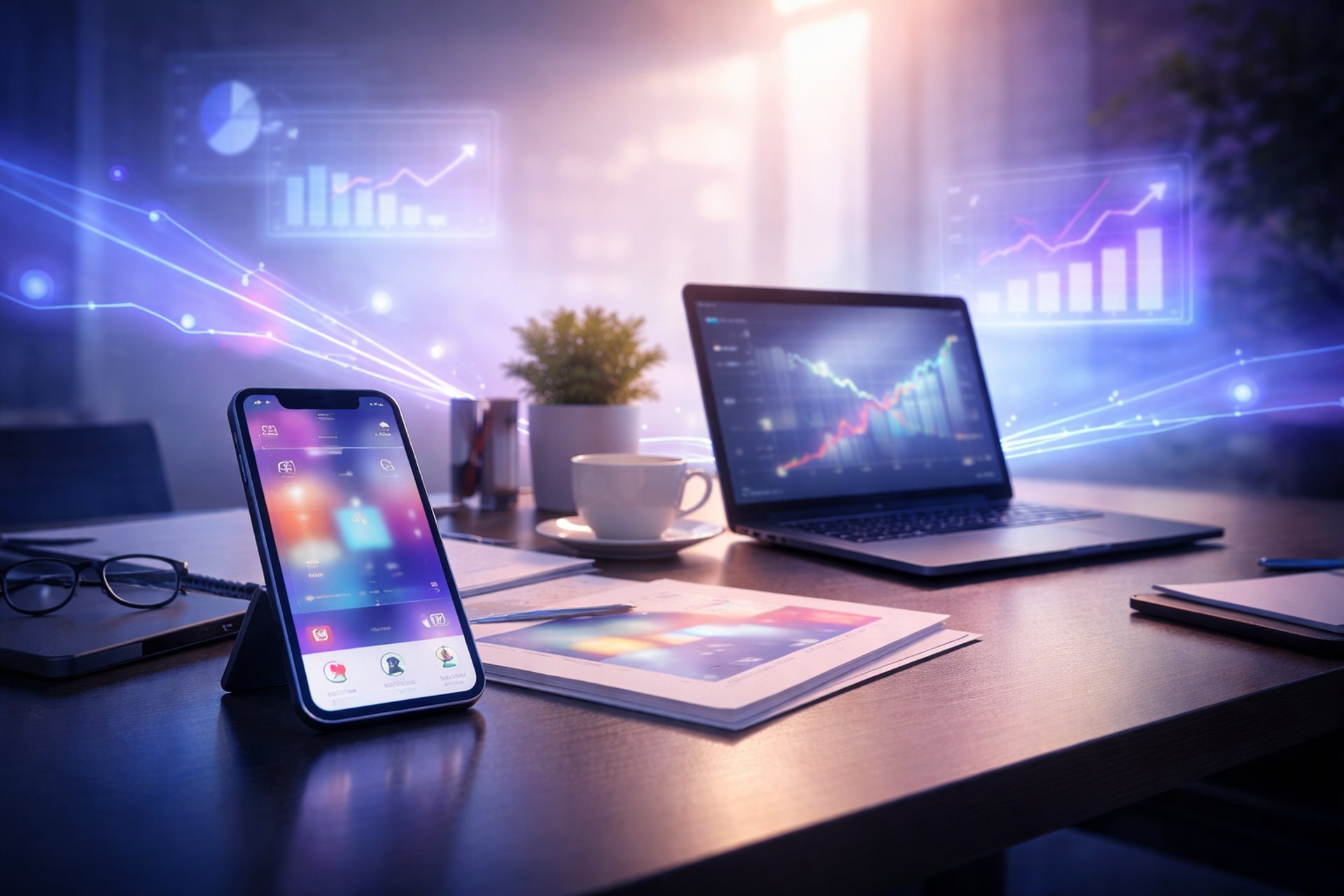 an abstract photo of a curved building with a blue sky in the background