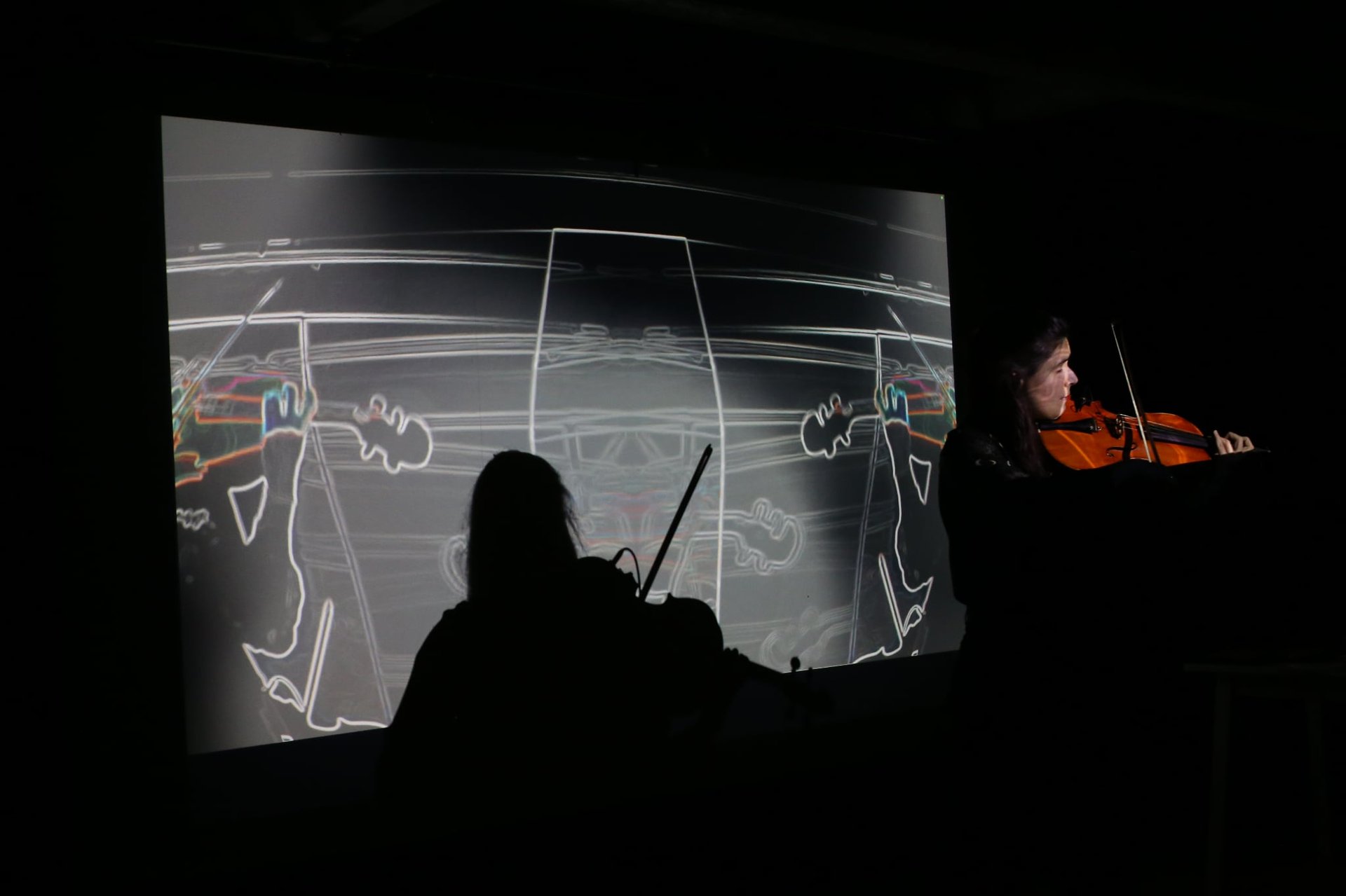 brown violin with case