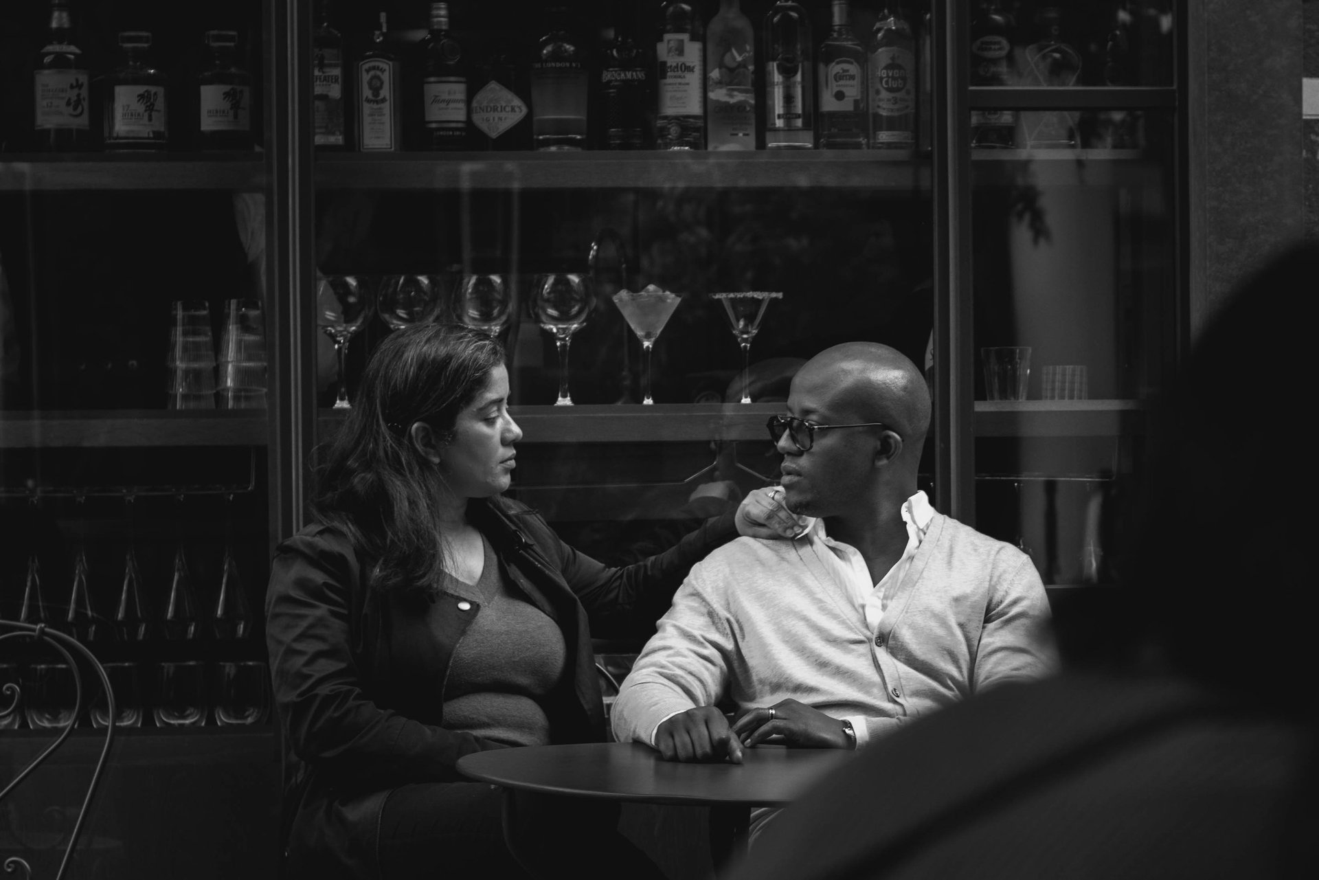 couple wearing silver-colored rings