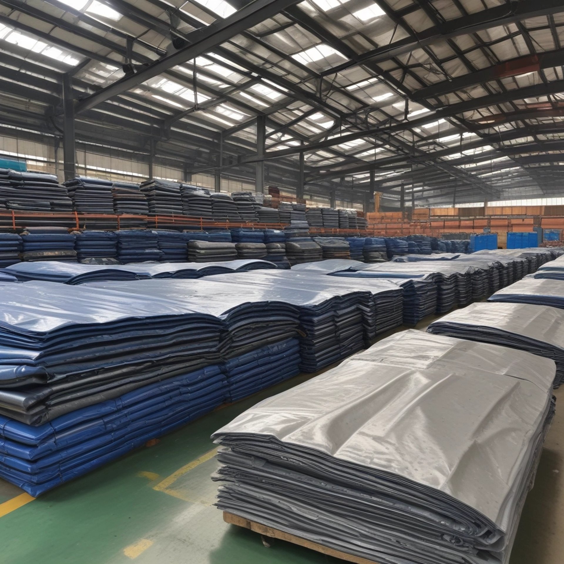 industrial canvas tarpaulin used for warehouse covering