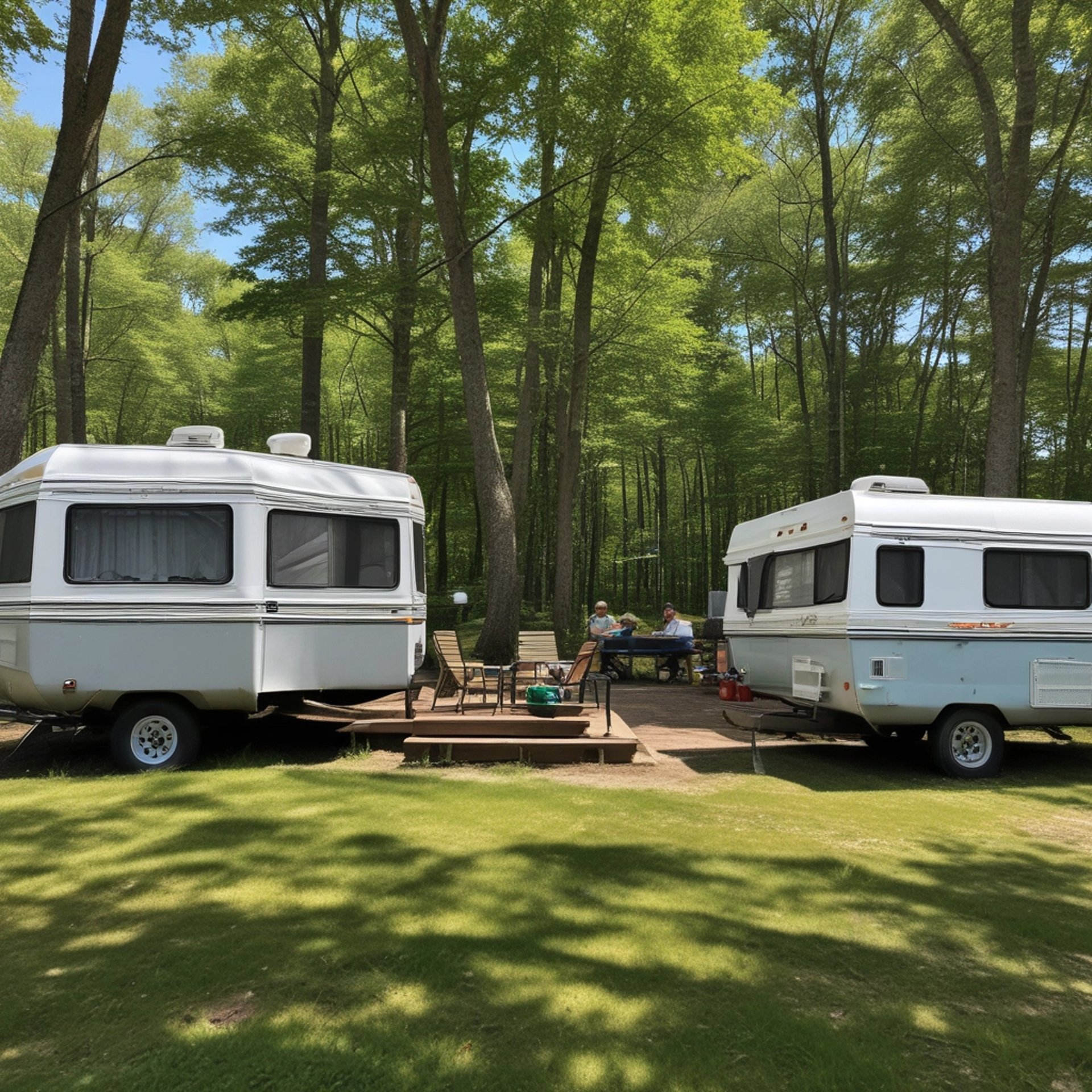 an abstract photo of a curved building with a blue sky in the background