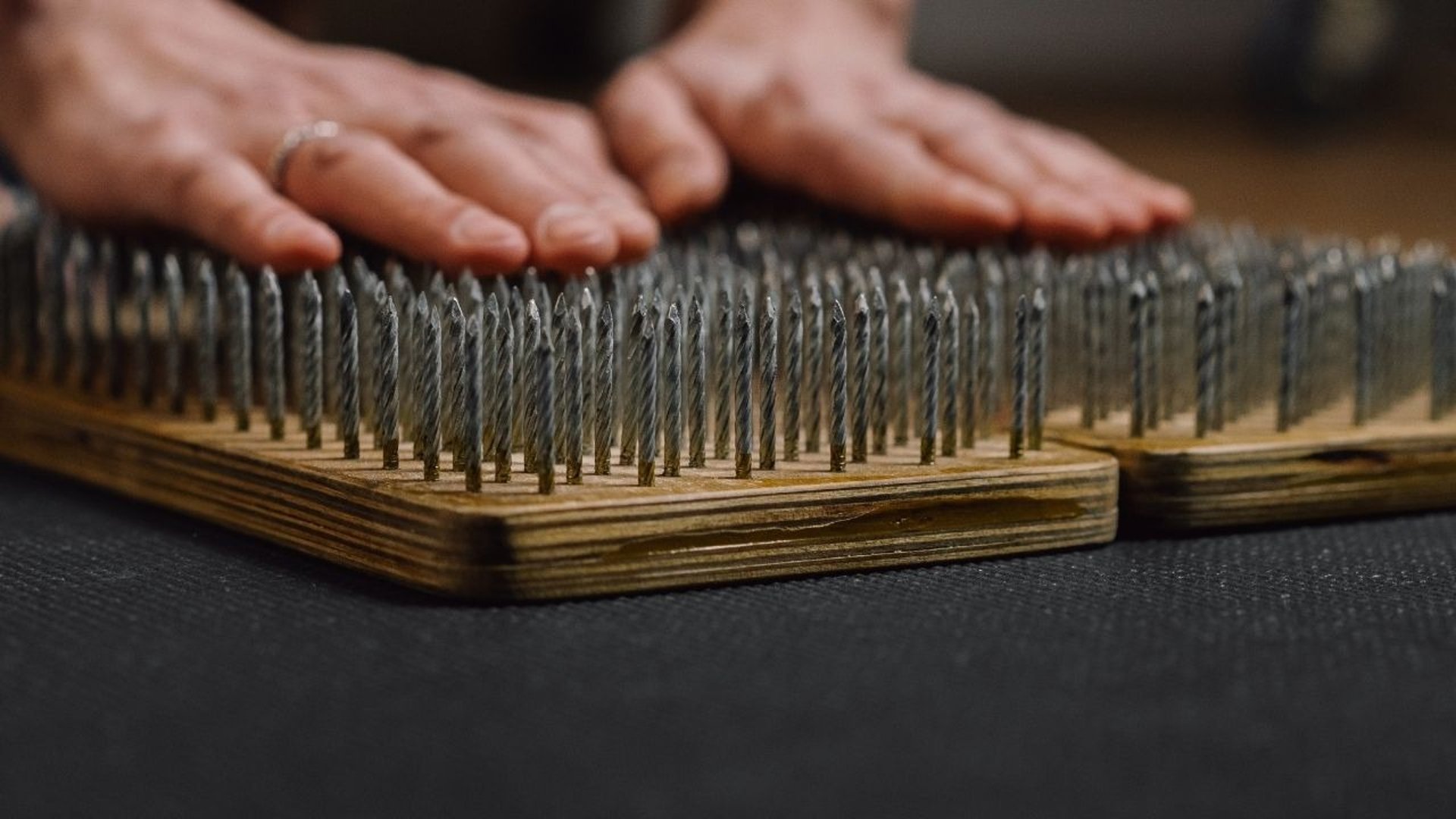 black blue and yellow textile