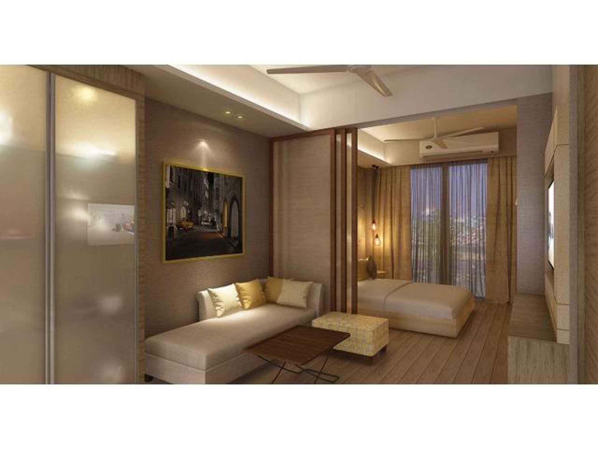 black and brown leather padded tub sofa