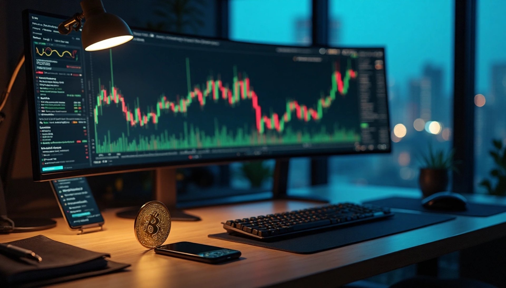 feature image of blog showing the bitcoin chart in the background
