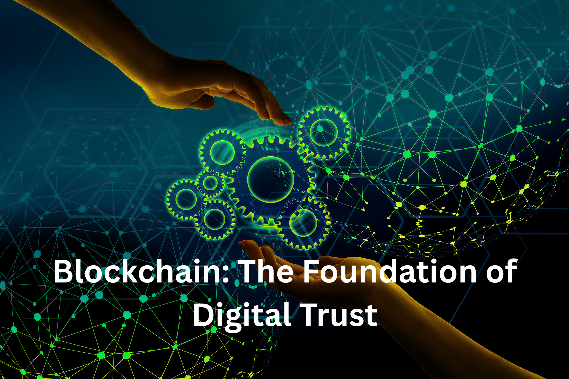 Visual representation of blockchain technology symbolizing the foundation of digital trust and secure transactions.