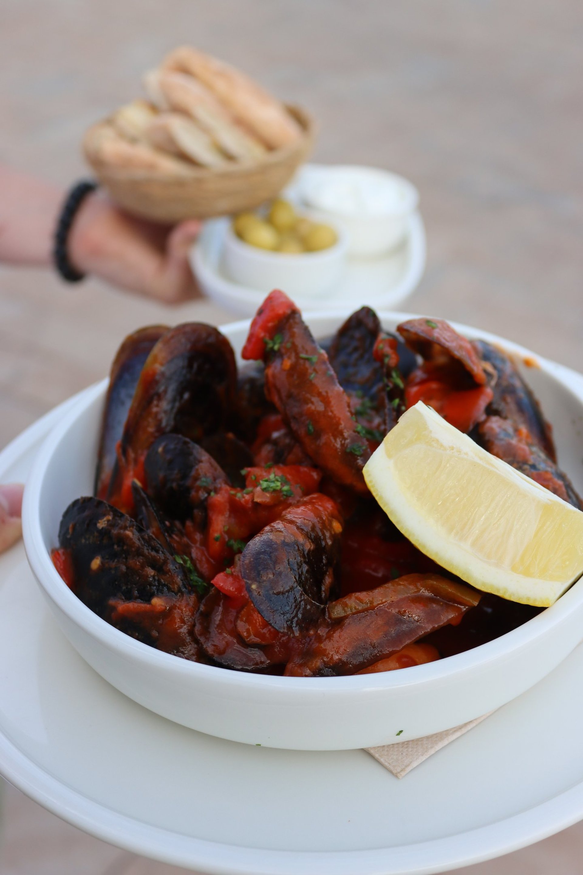 mussels in tomatosauce
