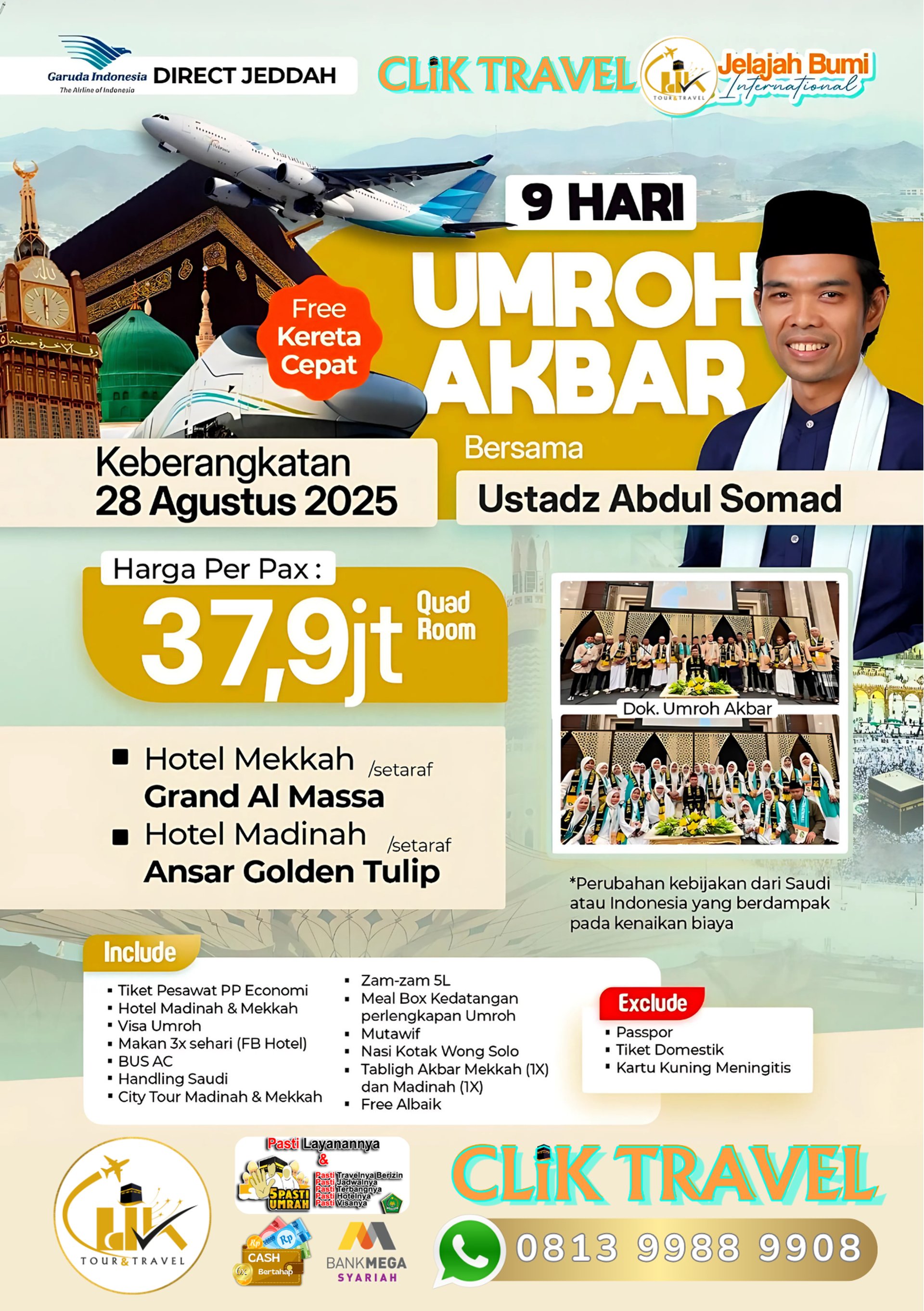 Promo Paket Umroh Akbar Ustad Abdul Somad UAS