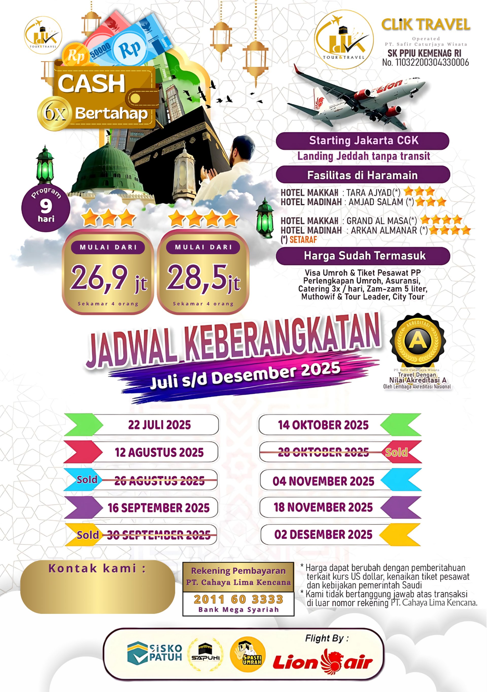 Promo Paket Umroh Murah Lion