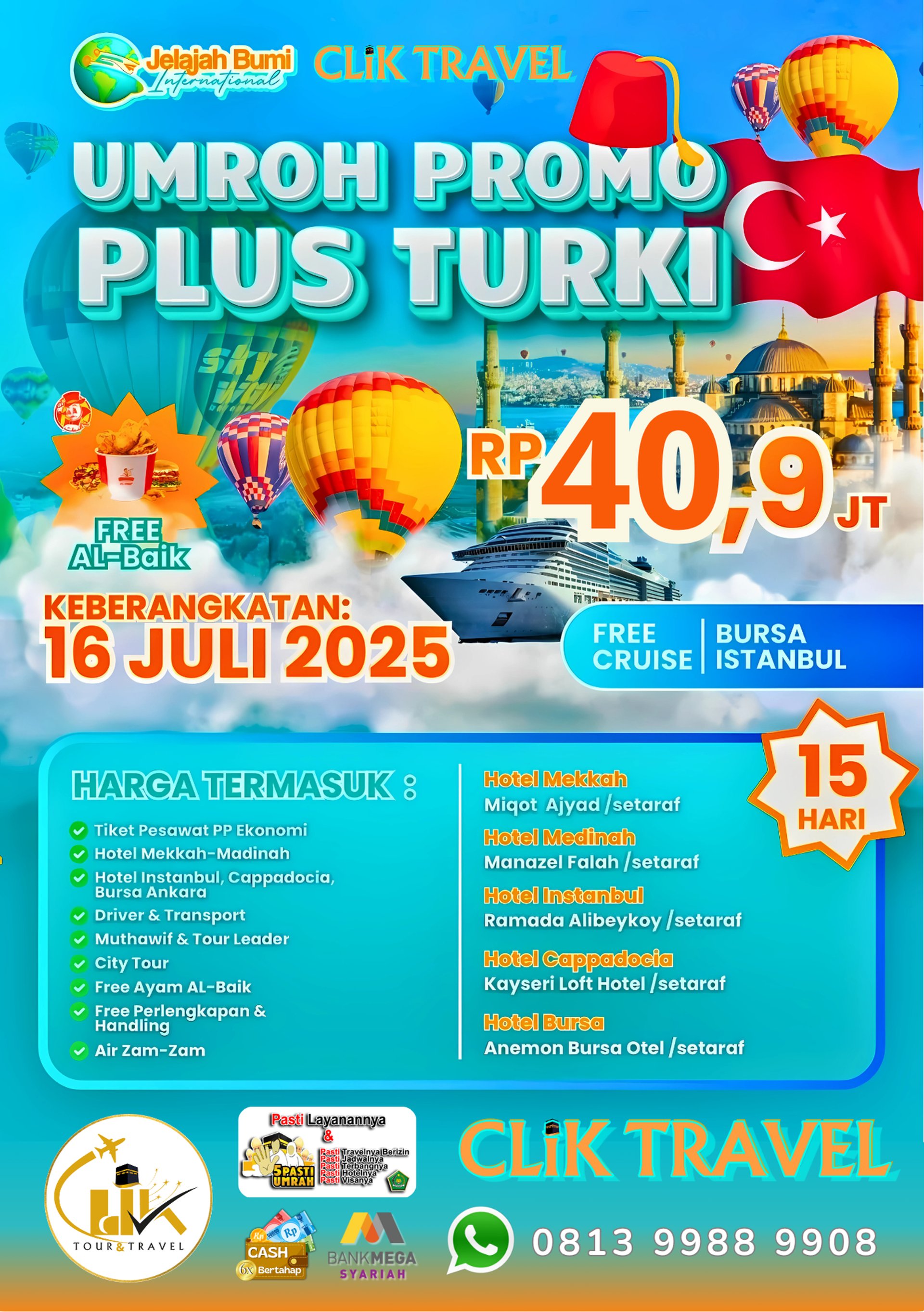 Promo Paket Umroh Plus Capadocia