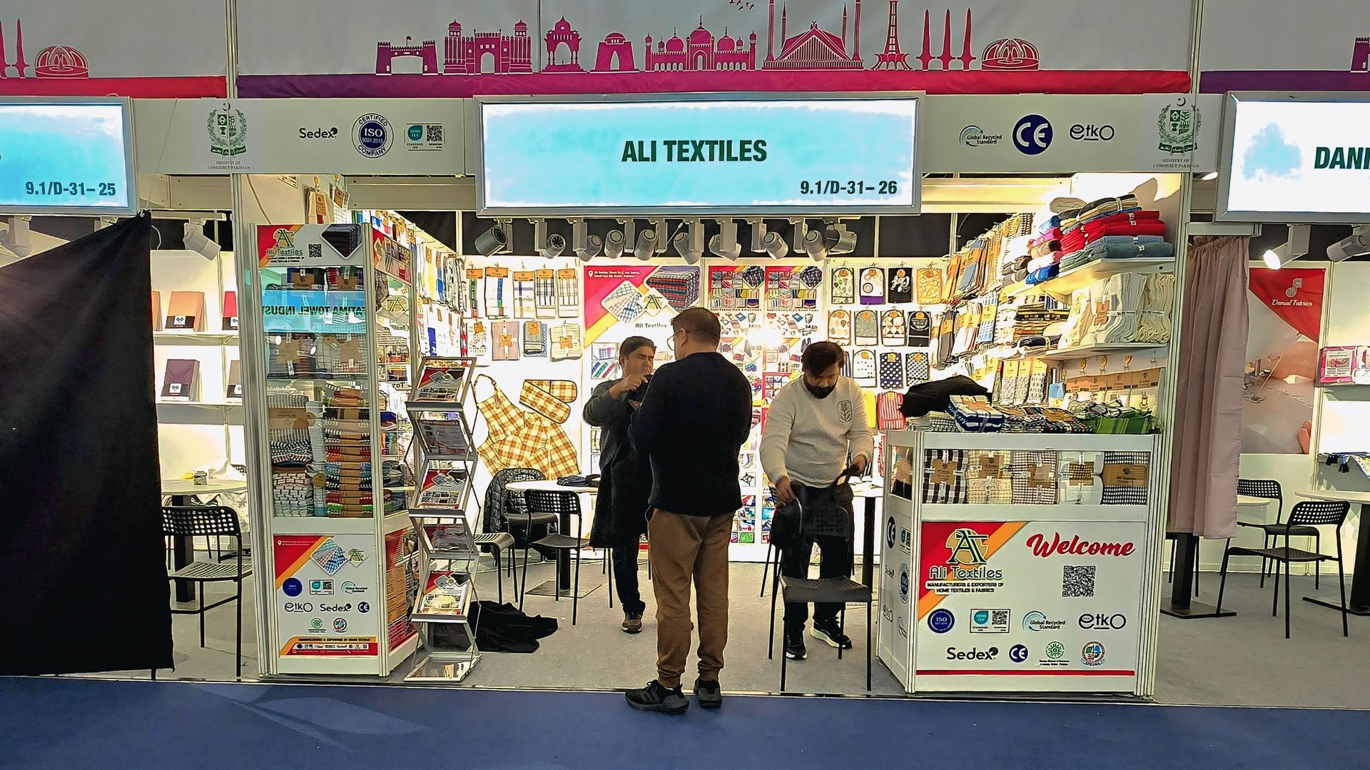 black blue and yellow textile