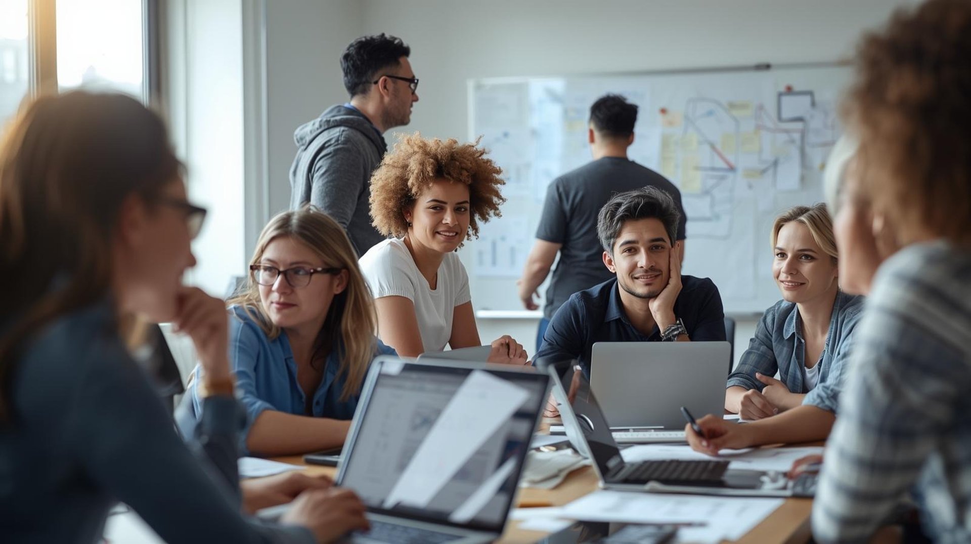 an abstract photo of a curved building with a blue sky in the background