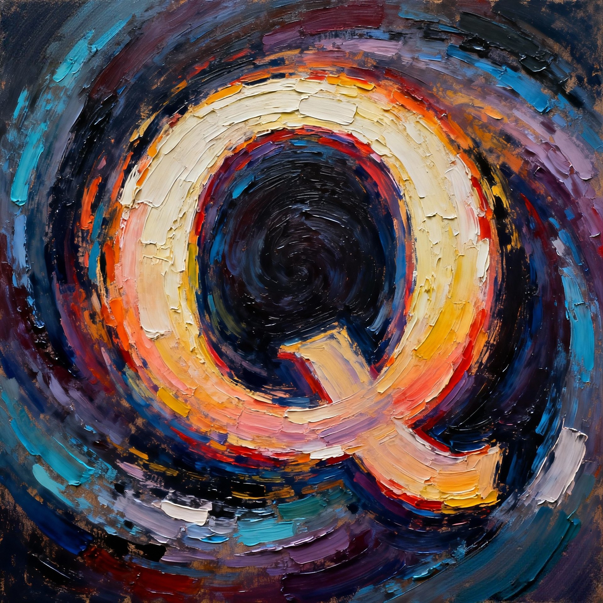 an abstract photo of a curved building with a blue sky in the background