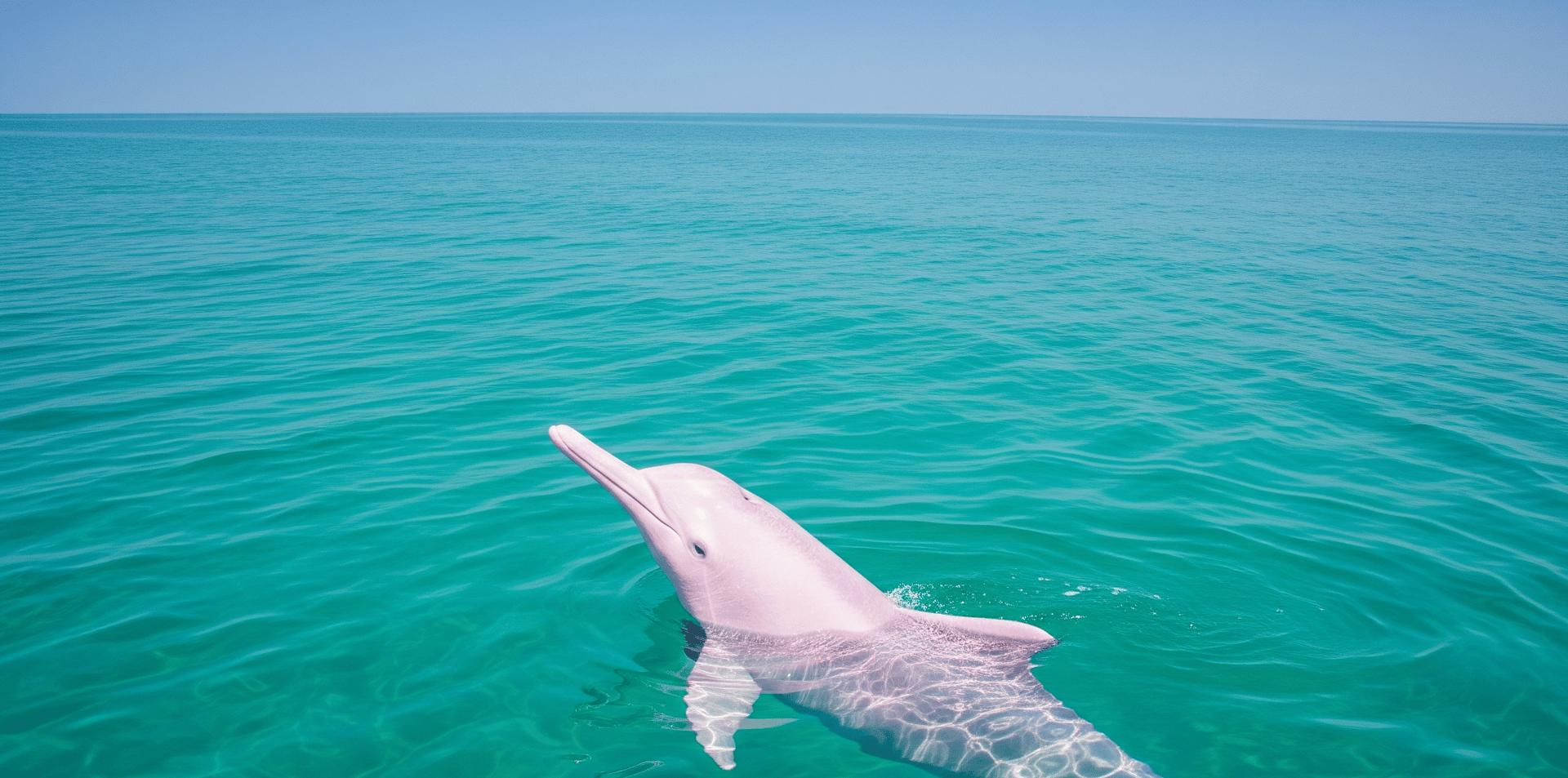 aerial view photography of two dolphins in water