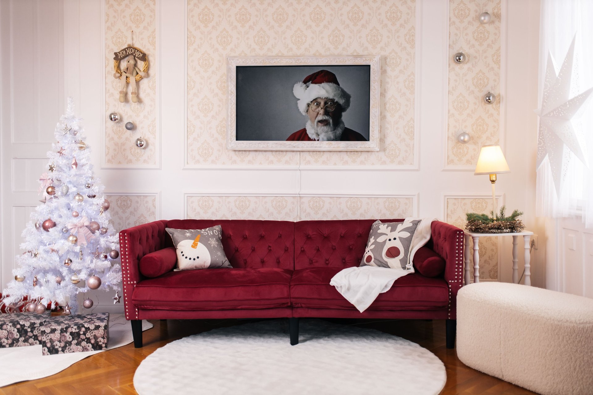 an abstract photo of a curved building with a blue sky in the background