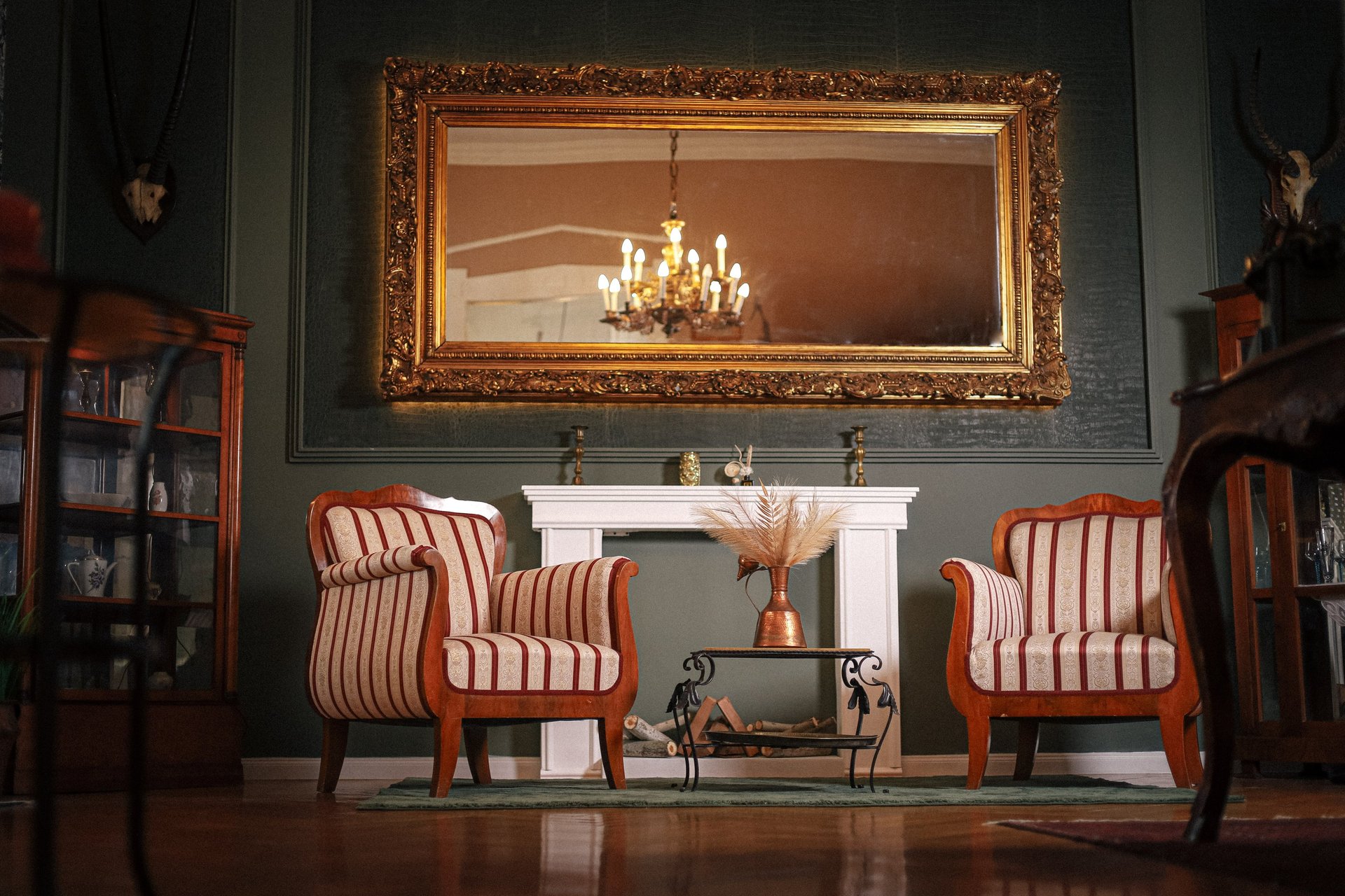 black and brown leather padded tub sofa