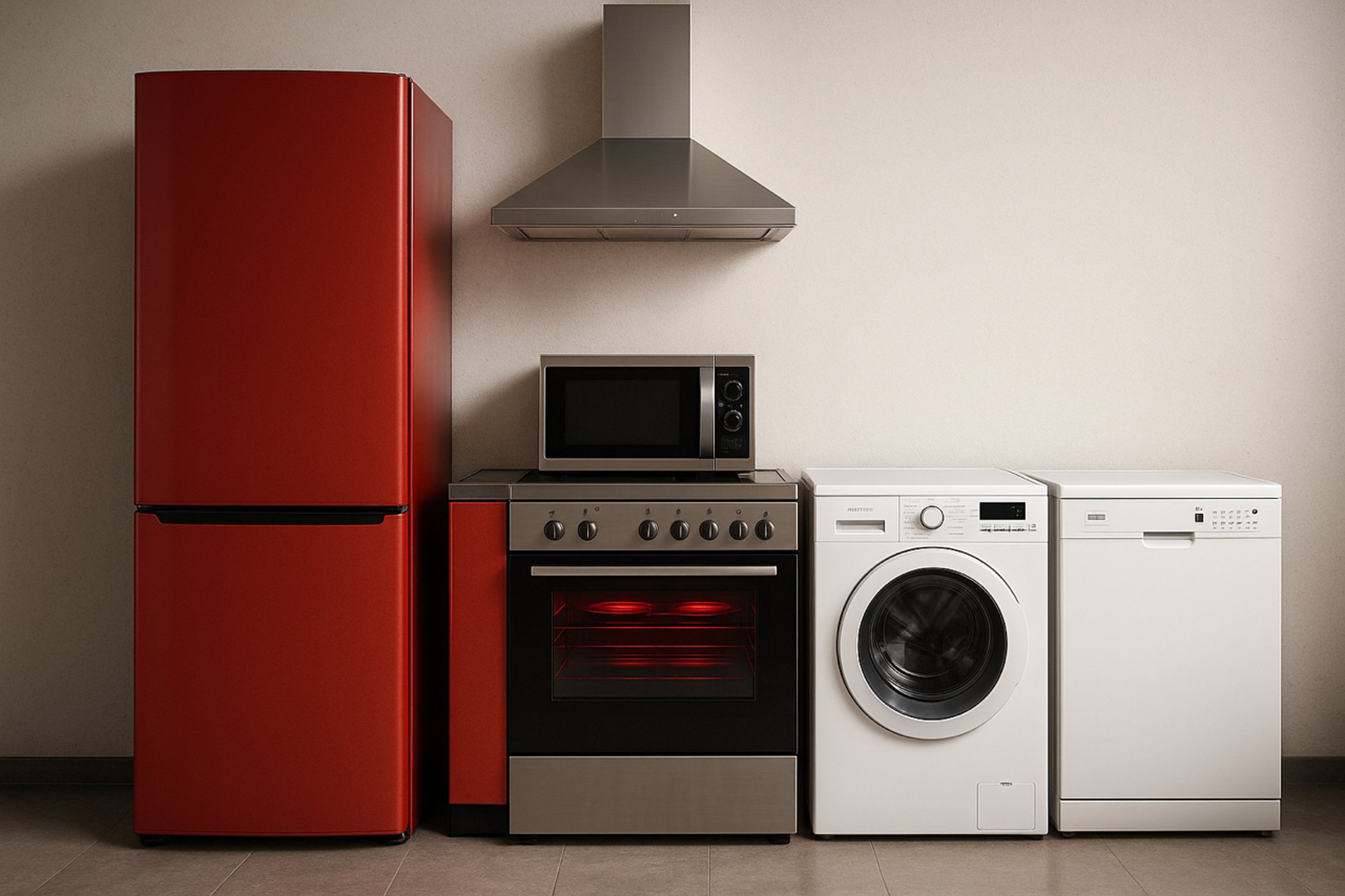 white and black induction stove