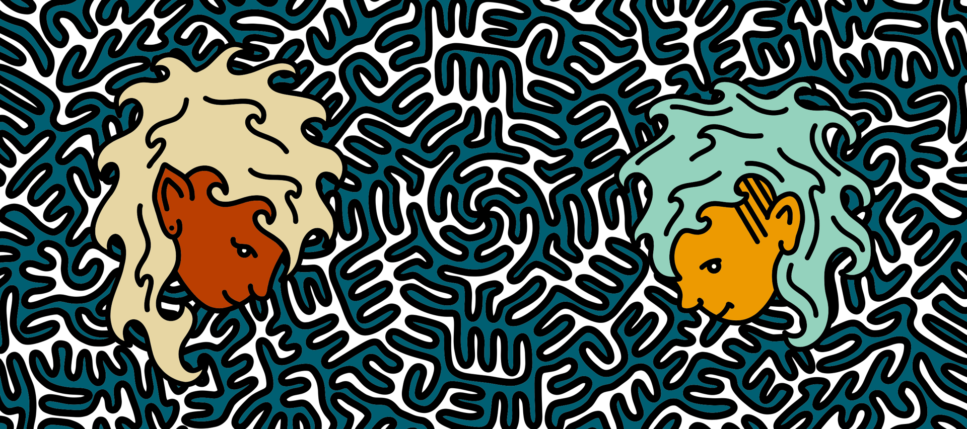 an abstract photo of a curved building with a blue sky in the background