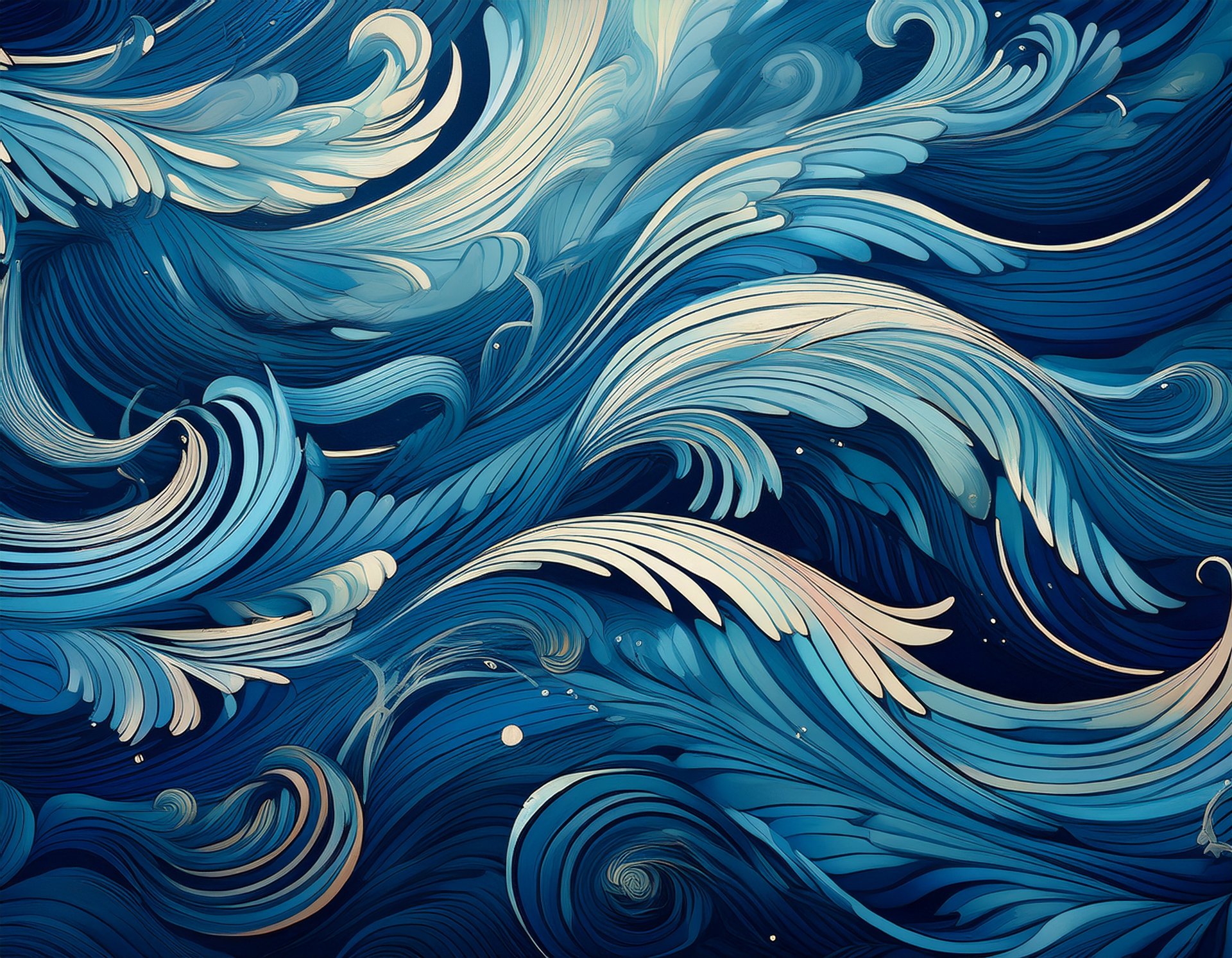 blue and white smoke illustration