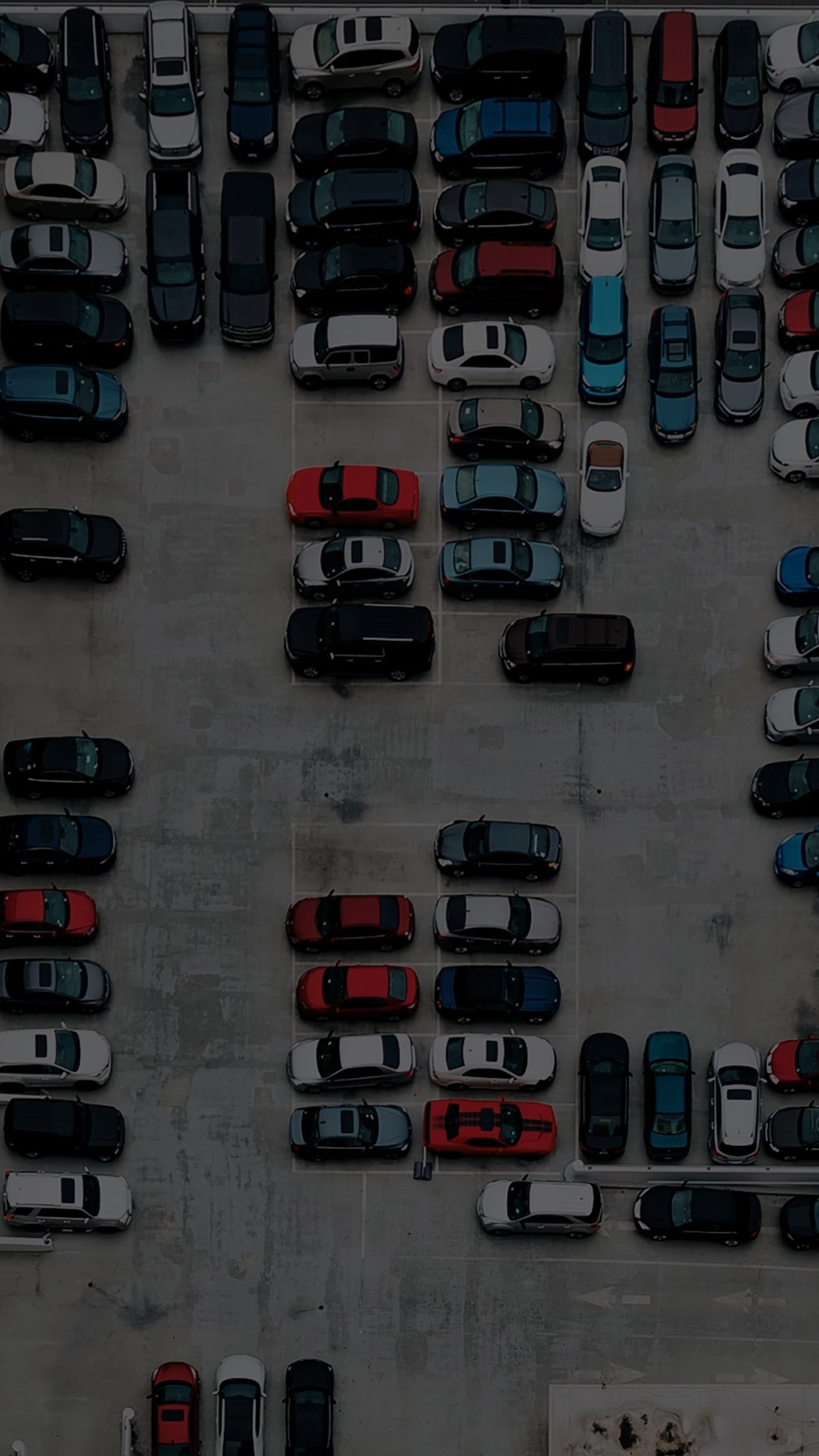 aerial photography of cars on parking lot