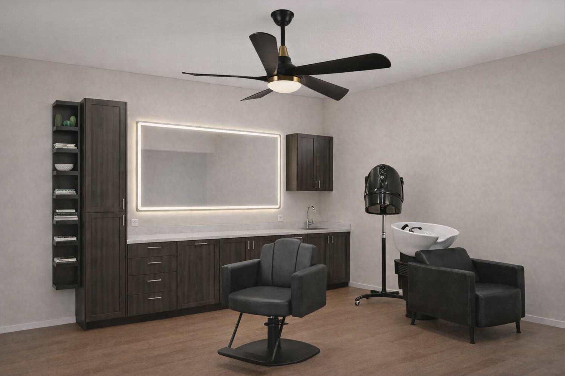 black and silver bar stools