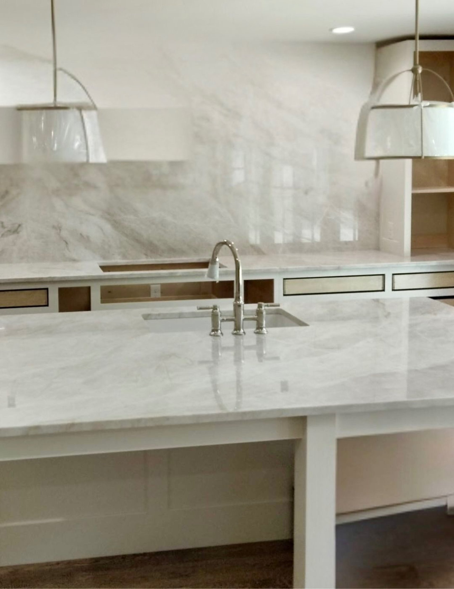 Residential wet bar with granite countertops professionally sealed in Greenville, SC