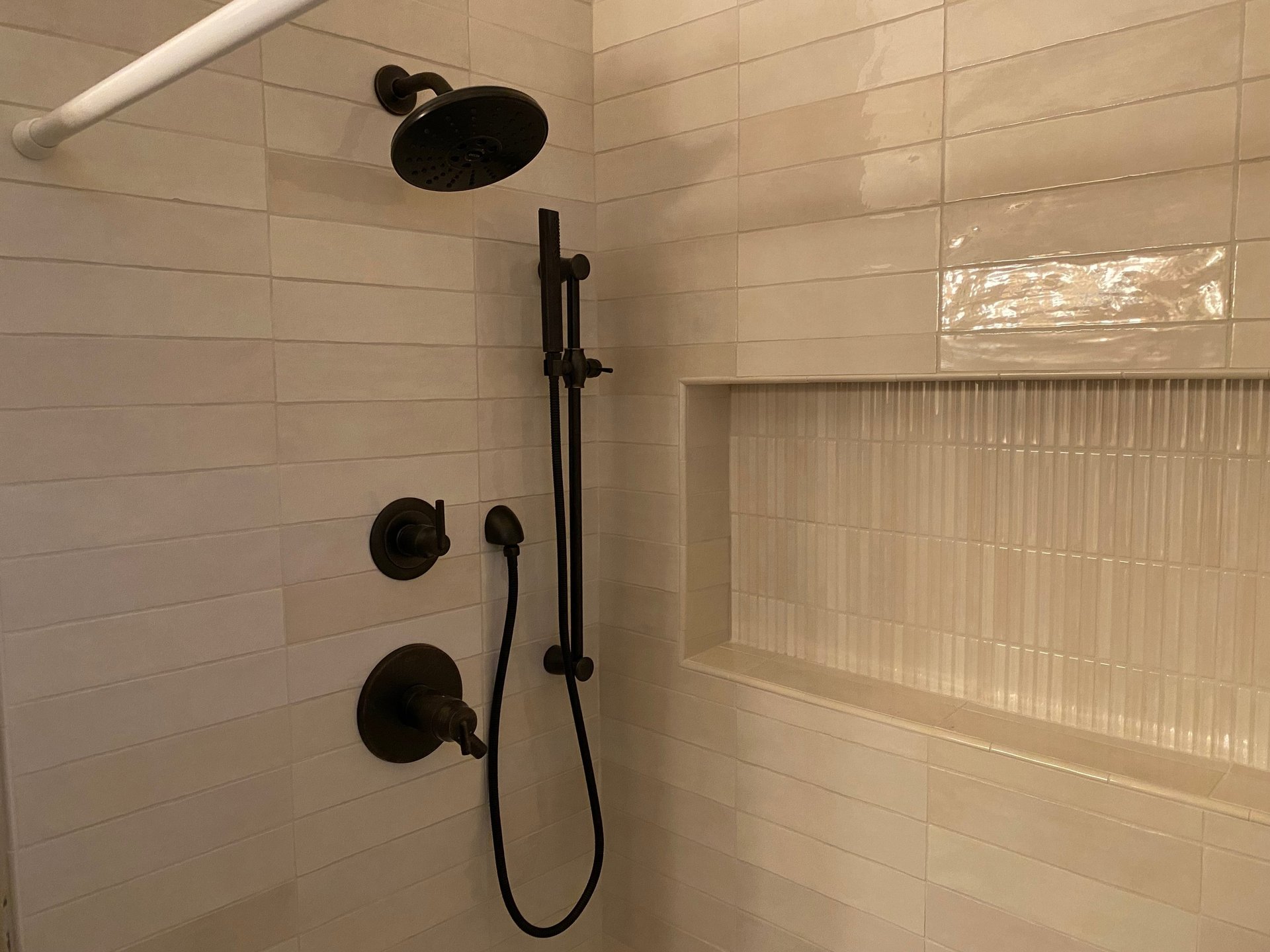 black and brown leather padded tub sofa