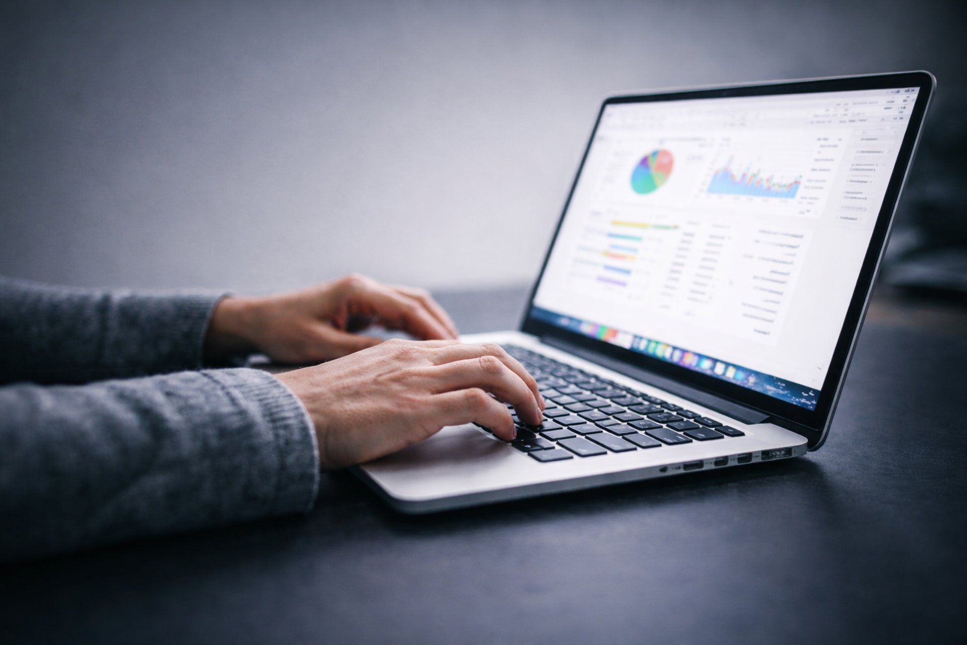 person using MacBook Pro