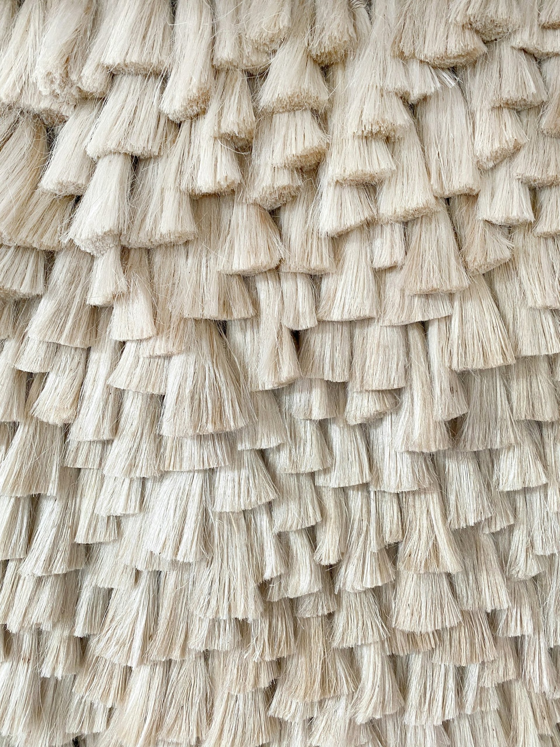 two skeins of yarn sitting on a table