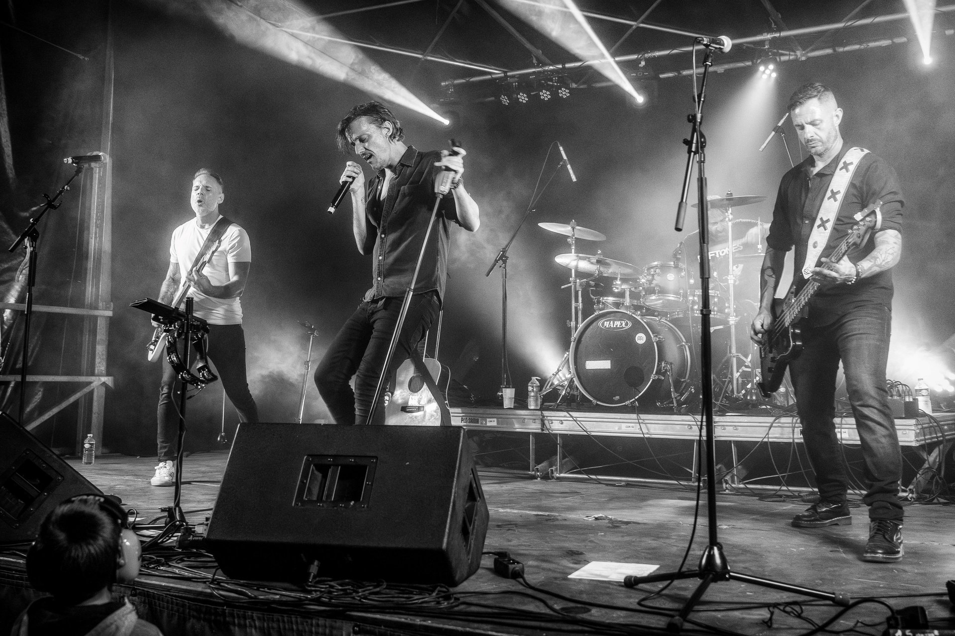 black blue and yellow textile