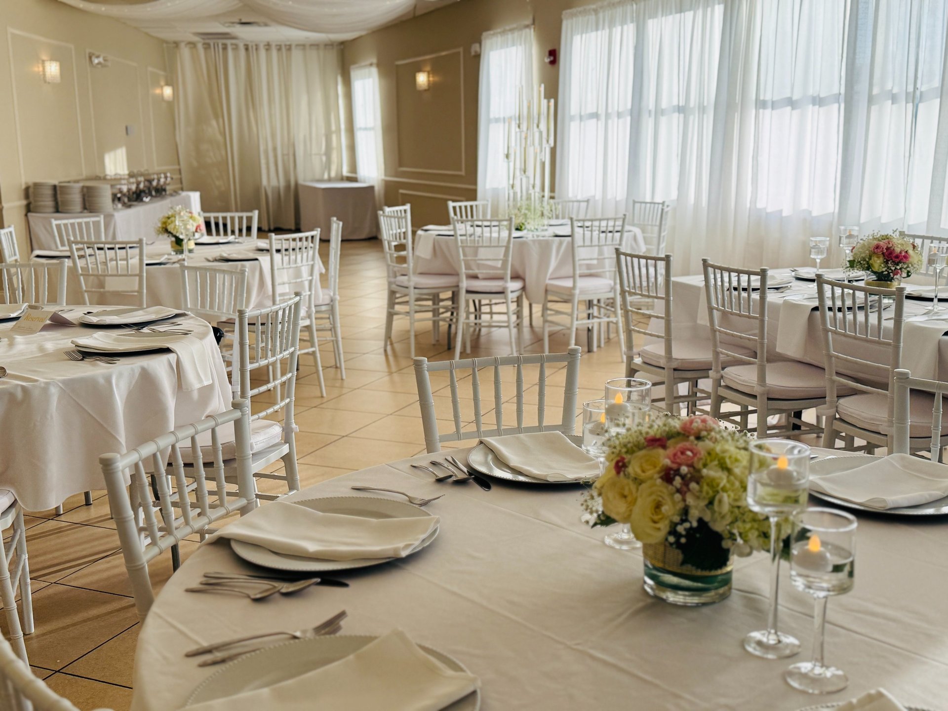 fine dining setup