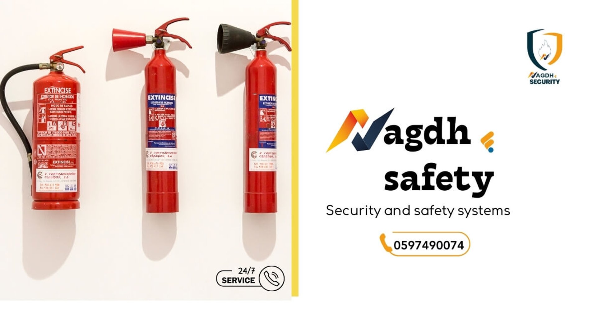 بيع وتعبئة طفايات حريق بالرياض وتركيب صناديق خراطيم للمحلات حسب الكود السعودي