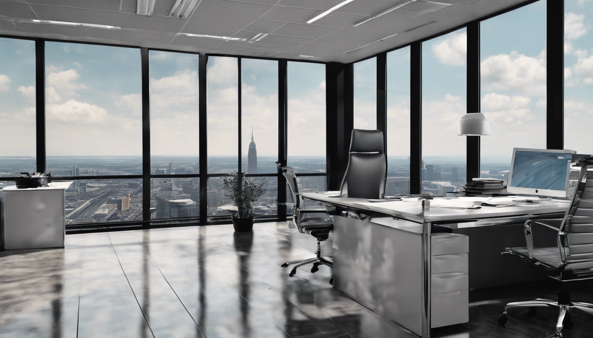 gray computer monitor