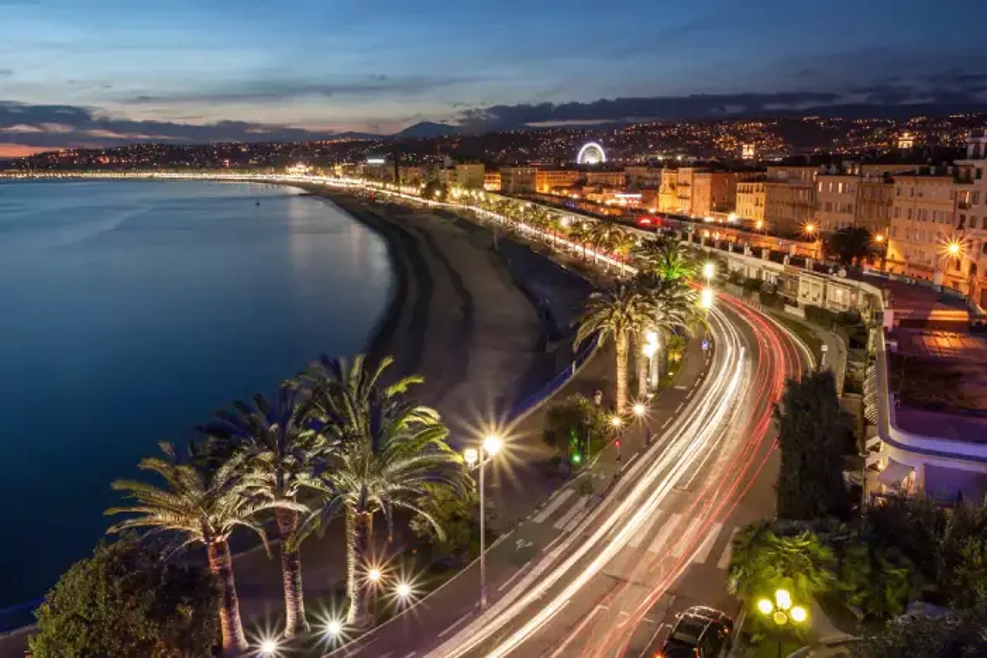 Nice,Promenade des Anglais,Palmiers,Mer,