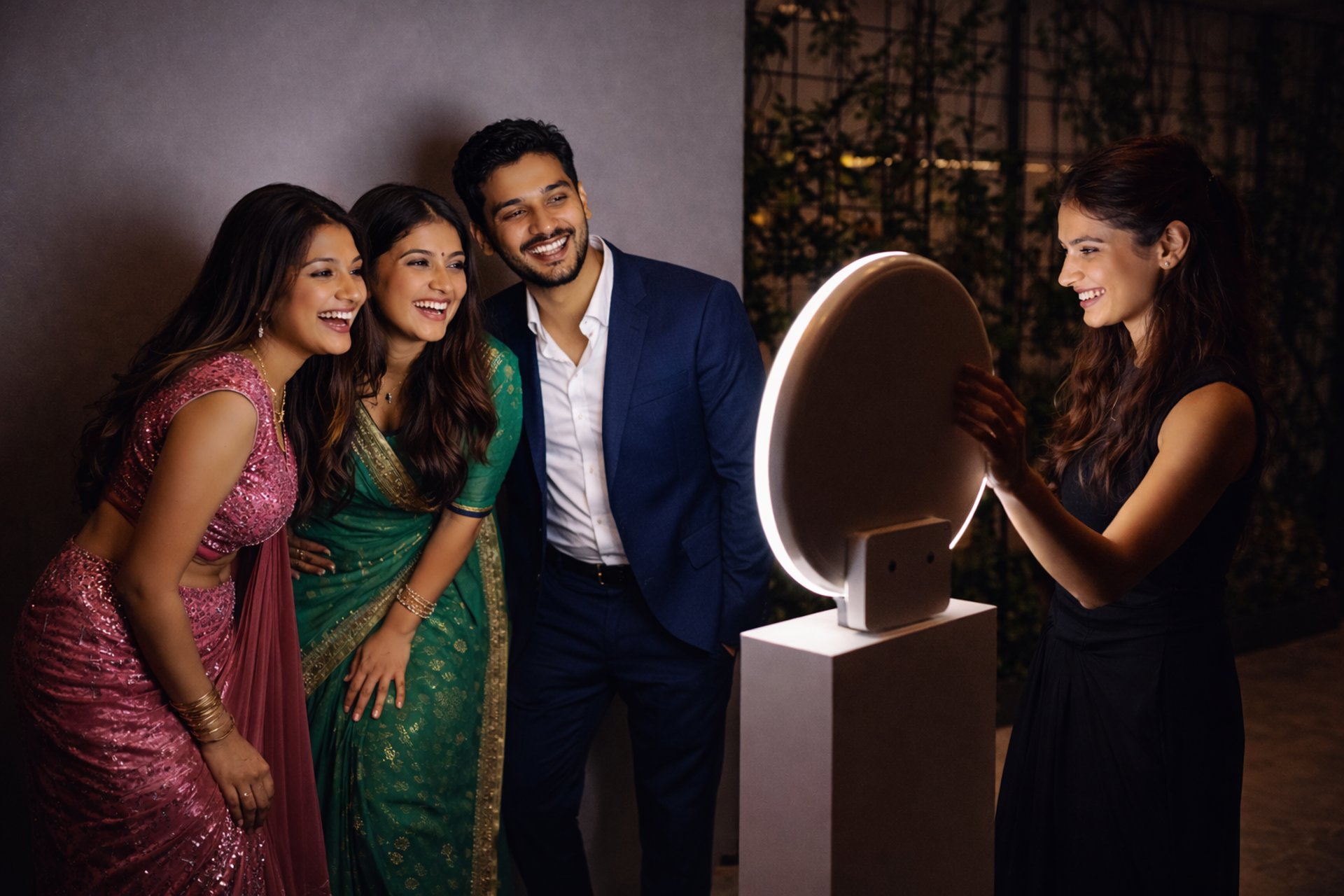 A group of people standing next to each other