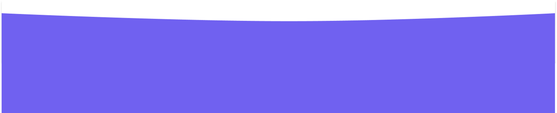 footer, purple slightly curved rectangle