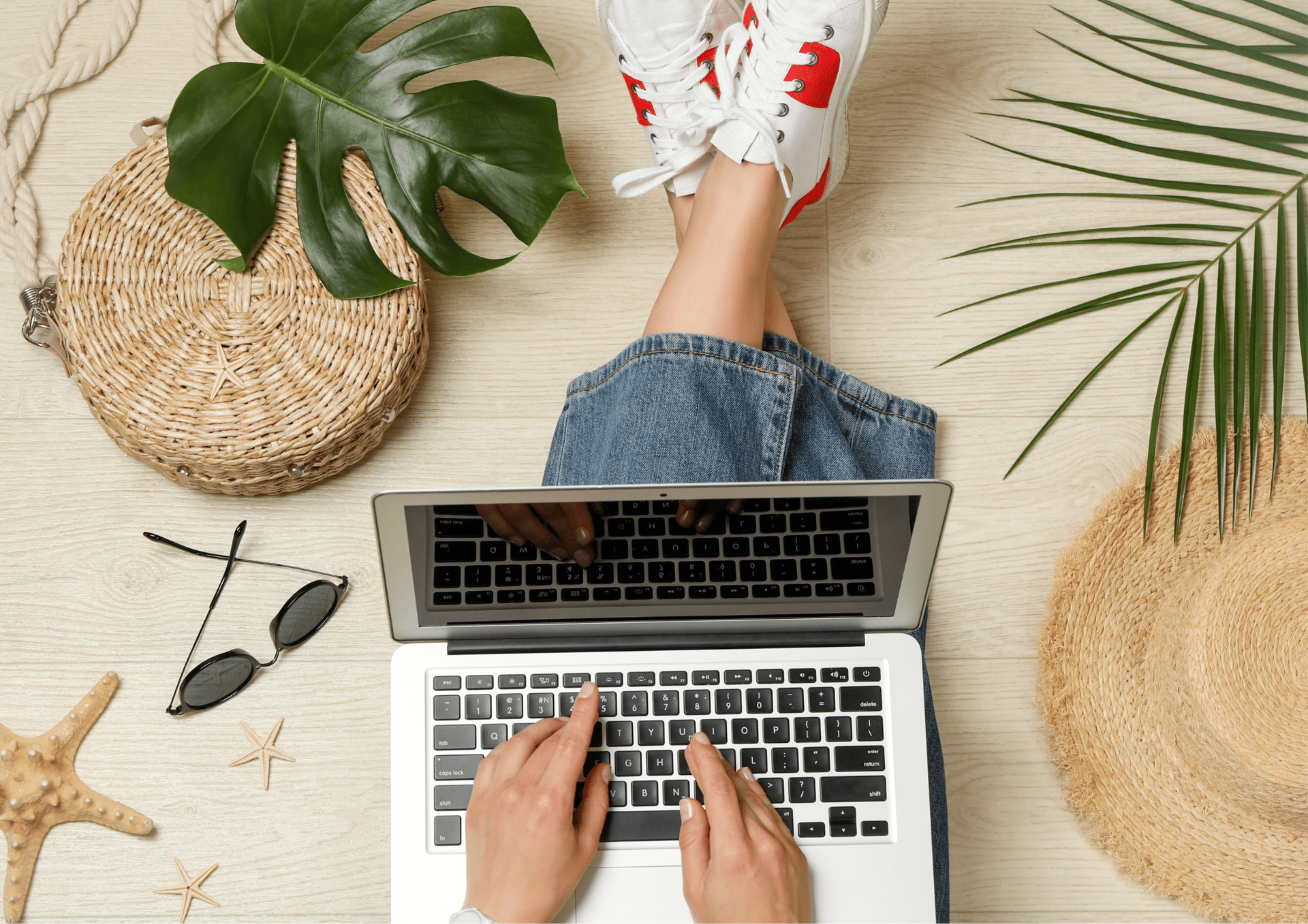 woman using MacBook Pro