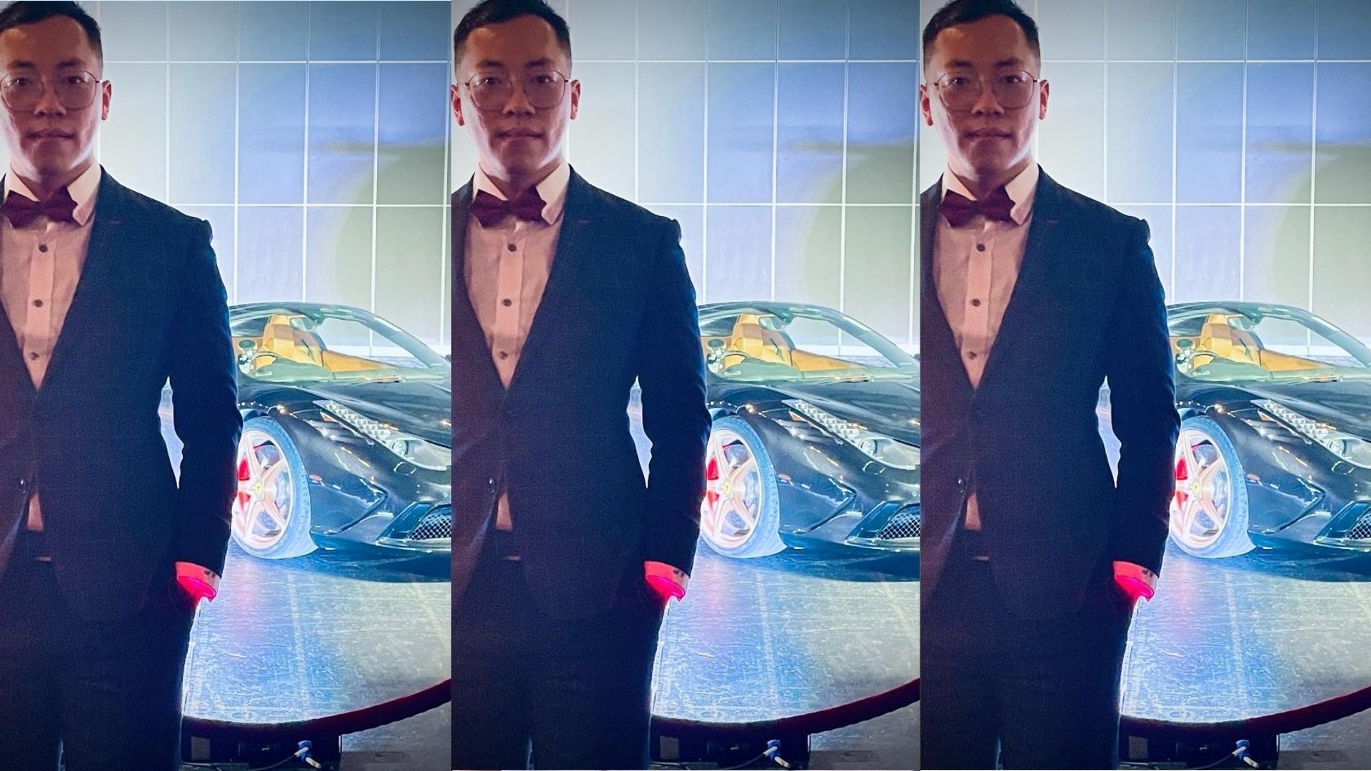 black blue and yellow textile