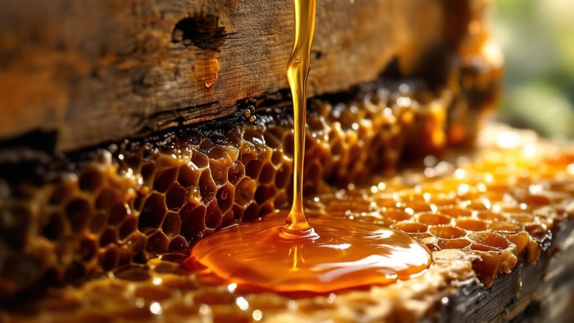 pouring honey