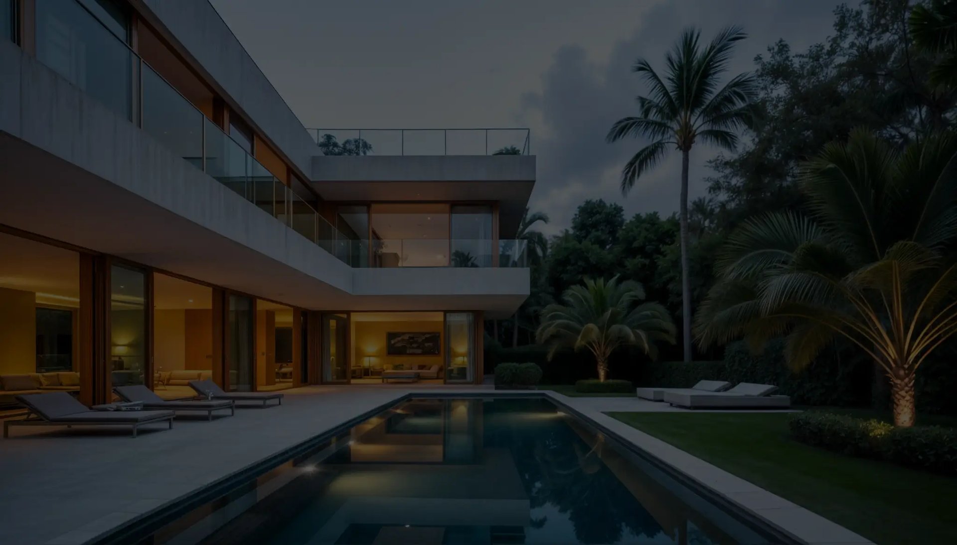 render de area de piscina de casa de lujo en barranquilla