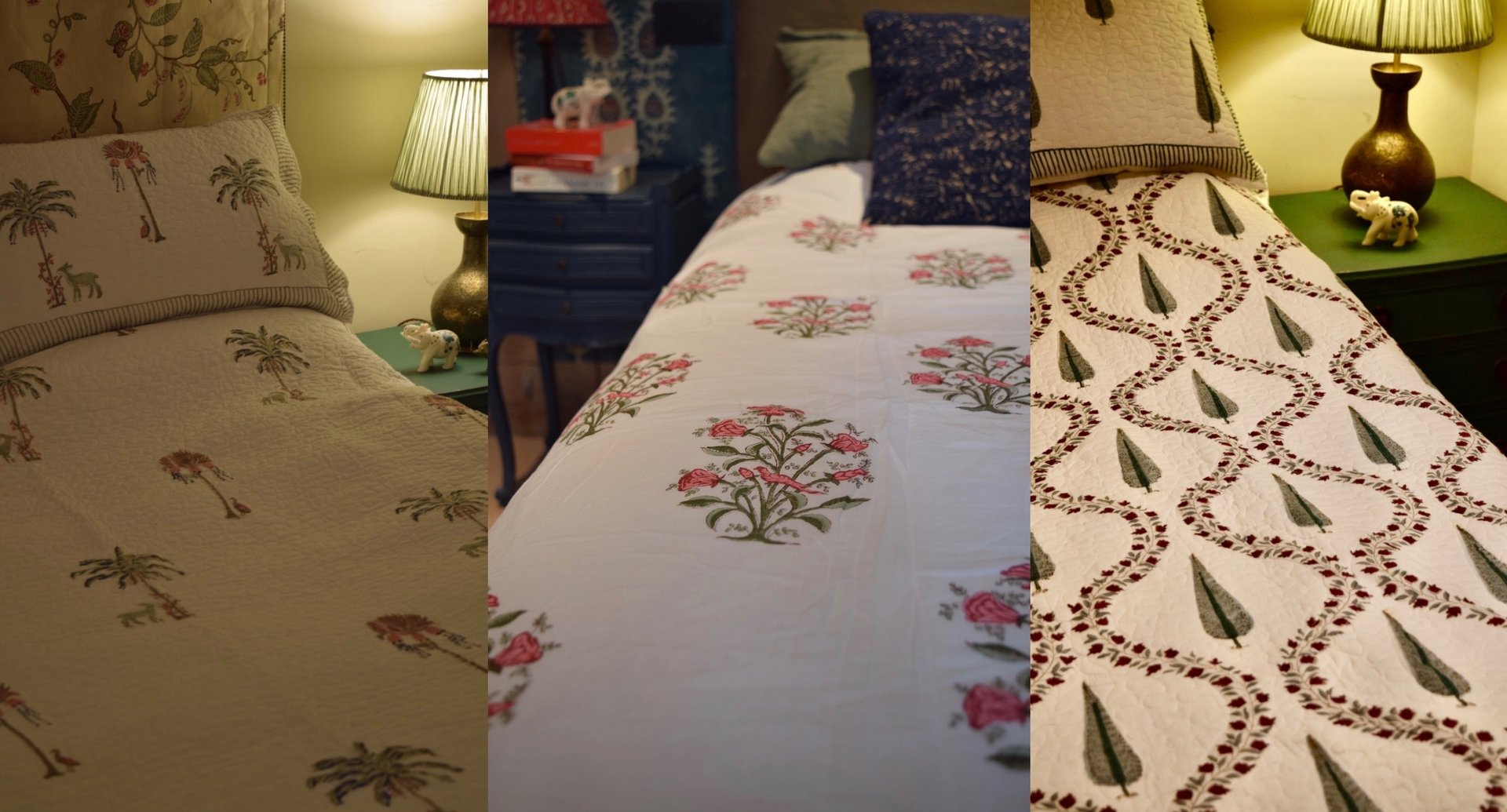 black and white bed linen