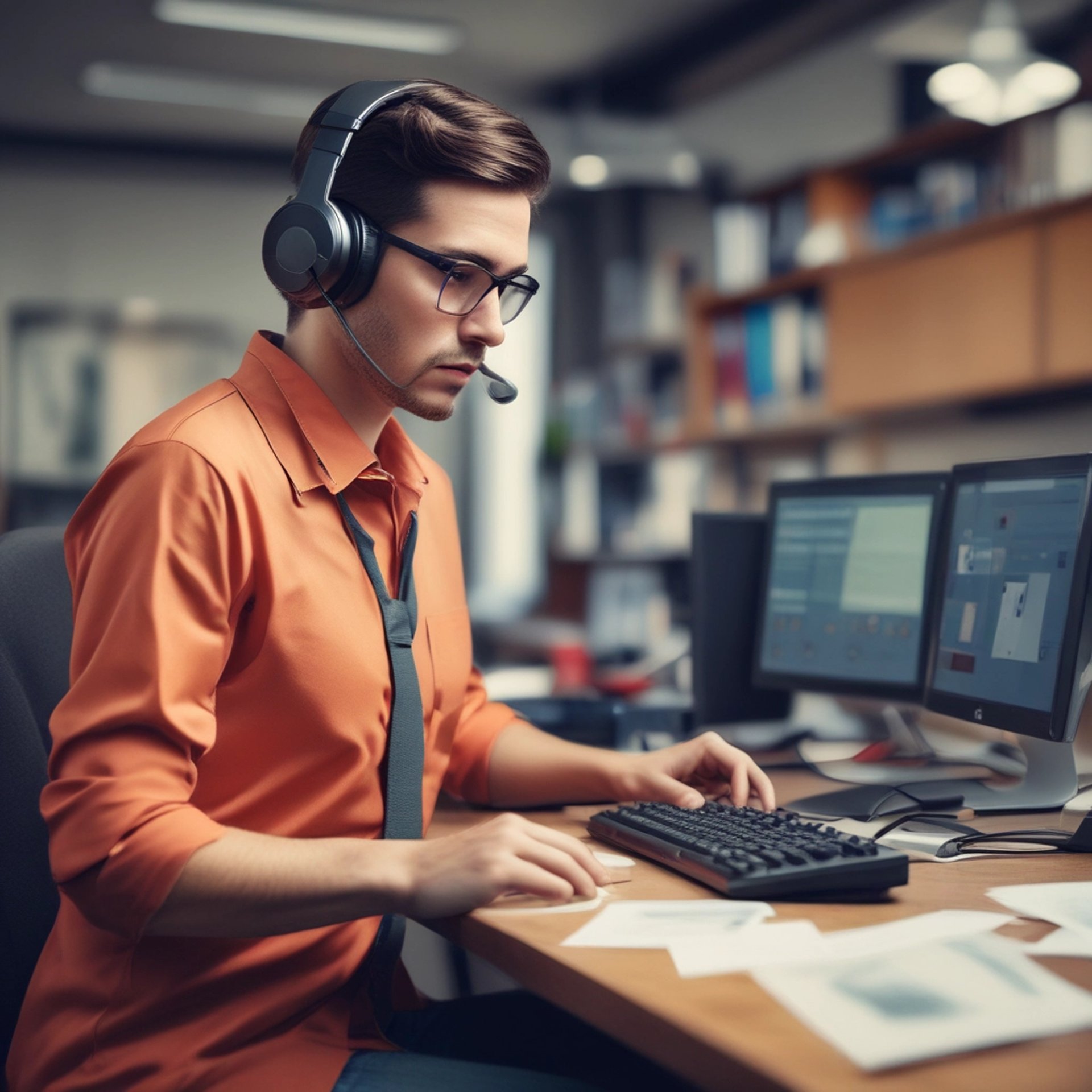 person using MacBook Air
