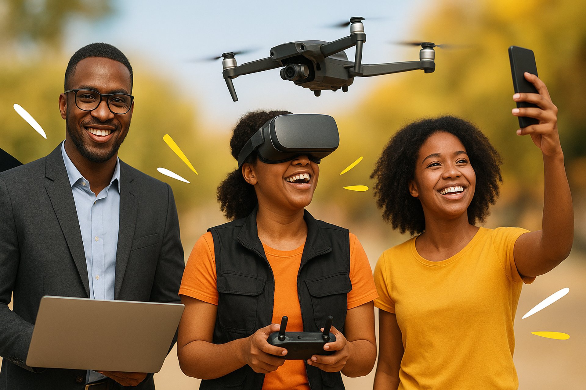 woman wearing yellow long-sleeved dress under white clouds and blue sky during daytime