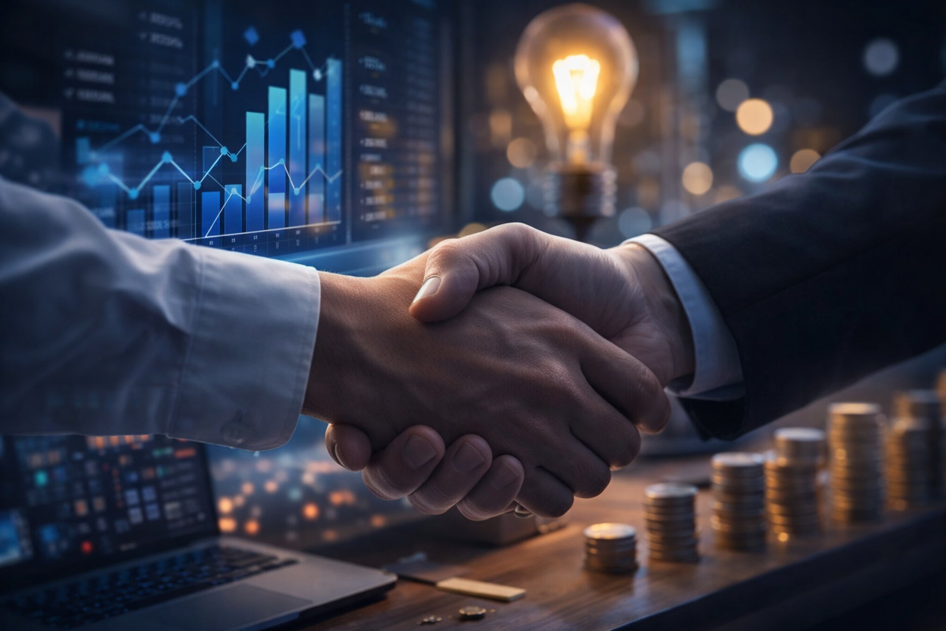 an abstract photo of a curved building with a blue sky in the background