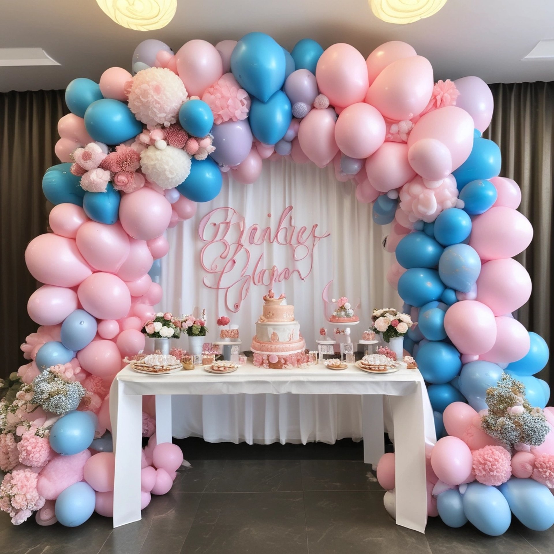 an abstract photo of a curved building with a blue sky in the background