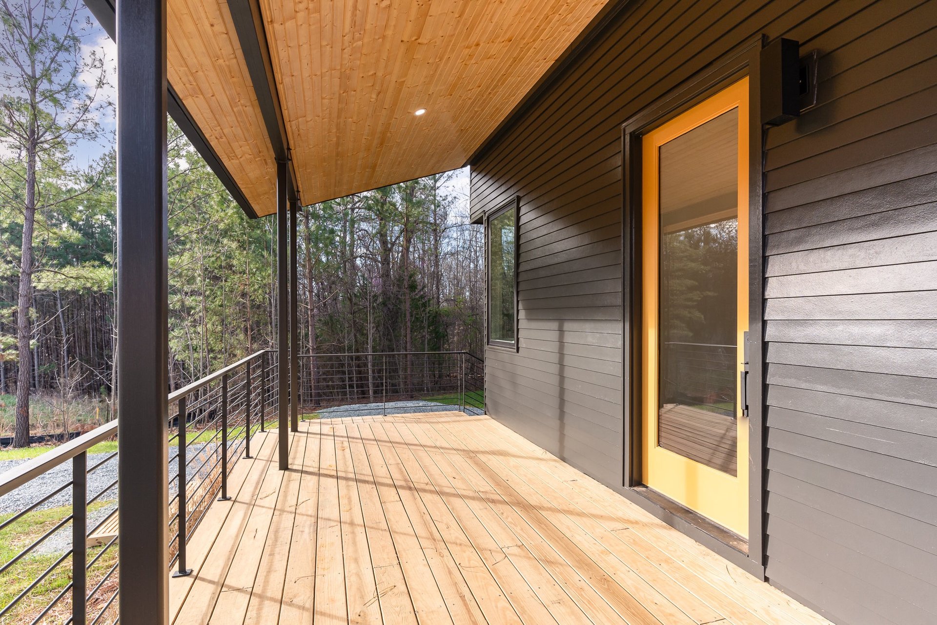 custom modern home build in Chatham County by Triangle Design Build