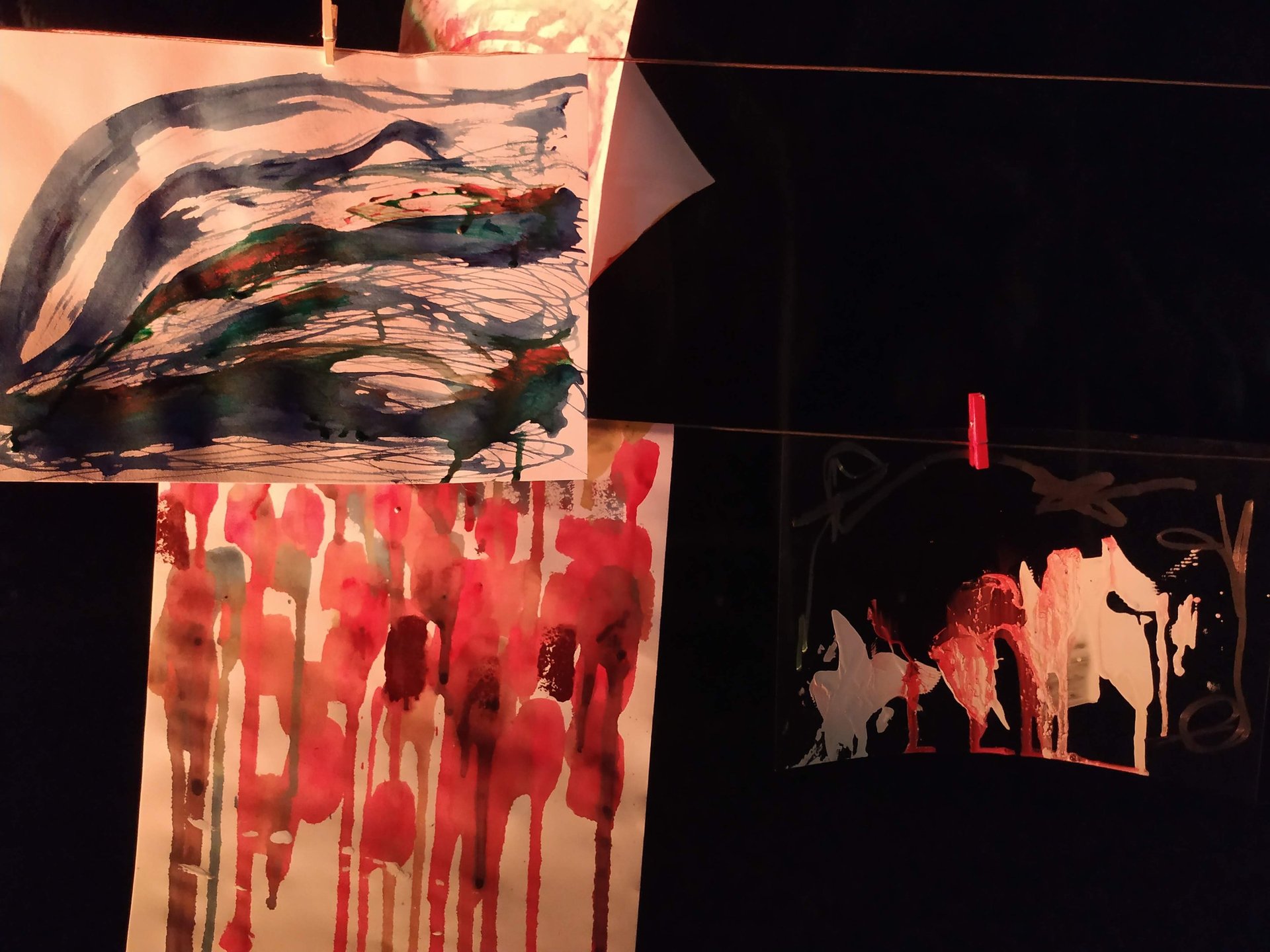 black blue and yellow textile