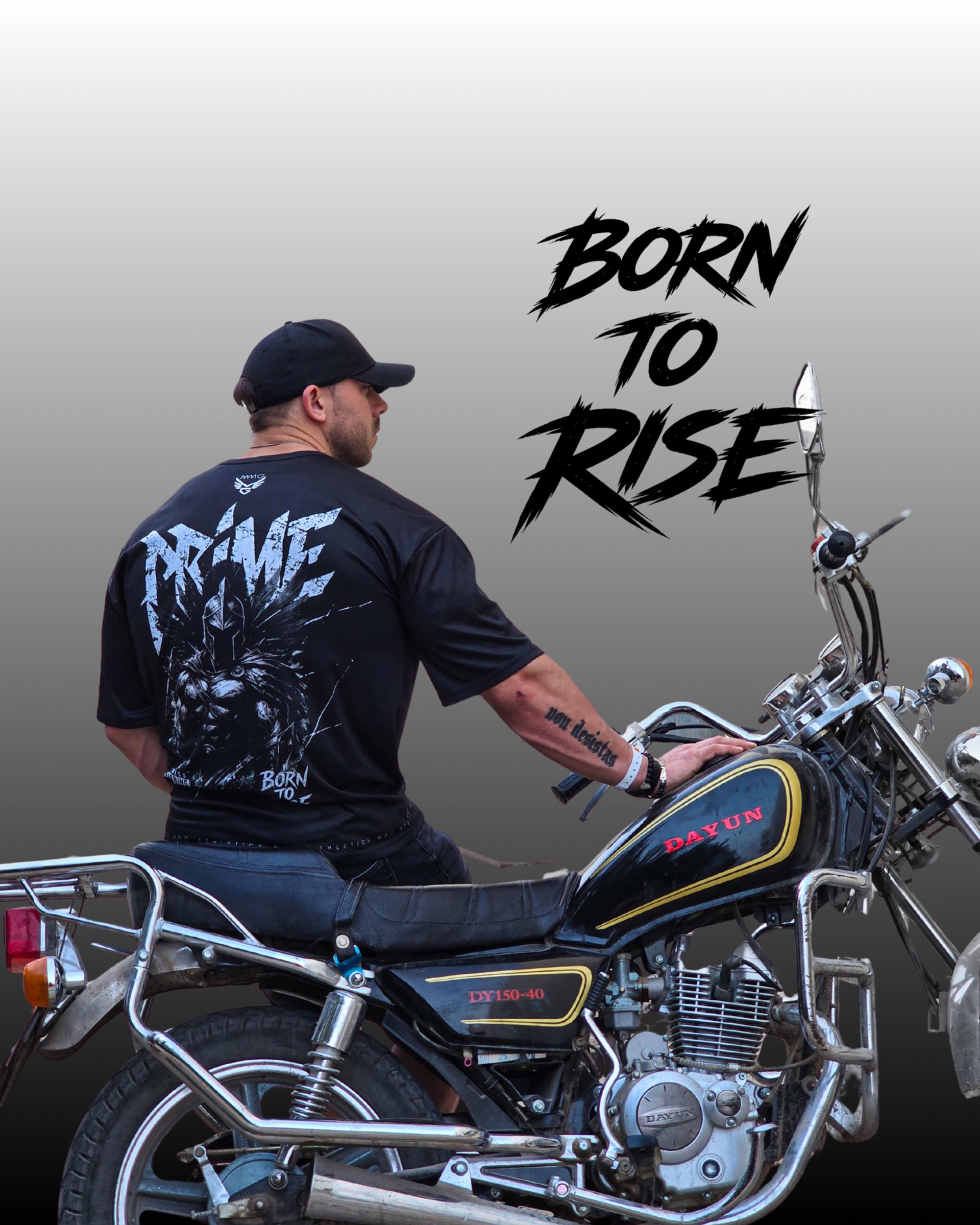 blue Work Harder neon signage