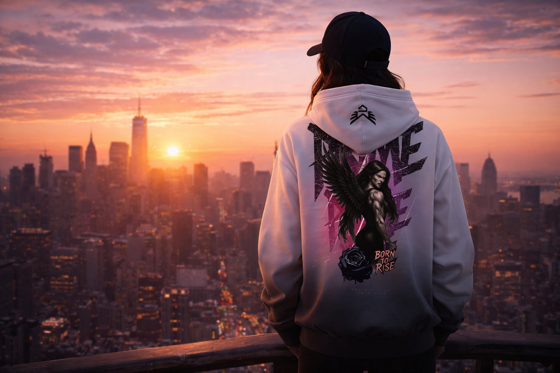 red yellow and purple abstract painting